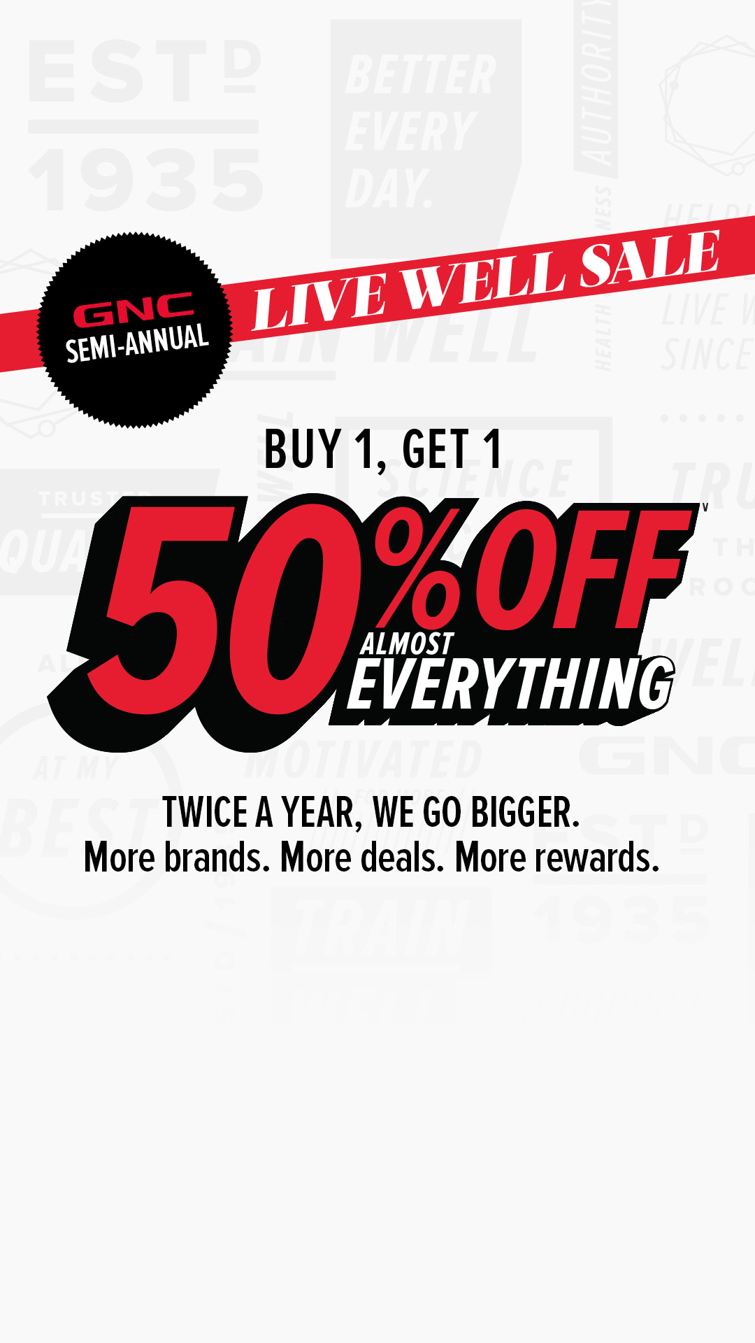 GNC Live Well Facebook ad
