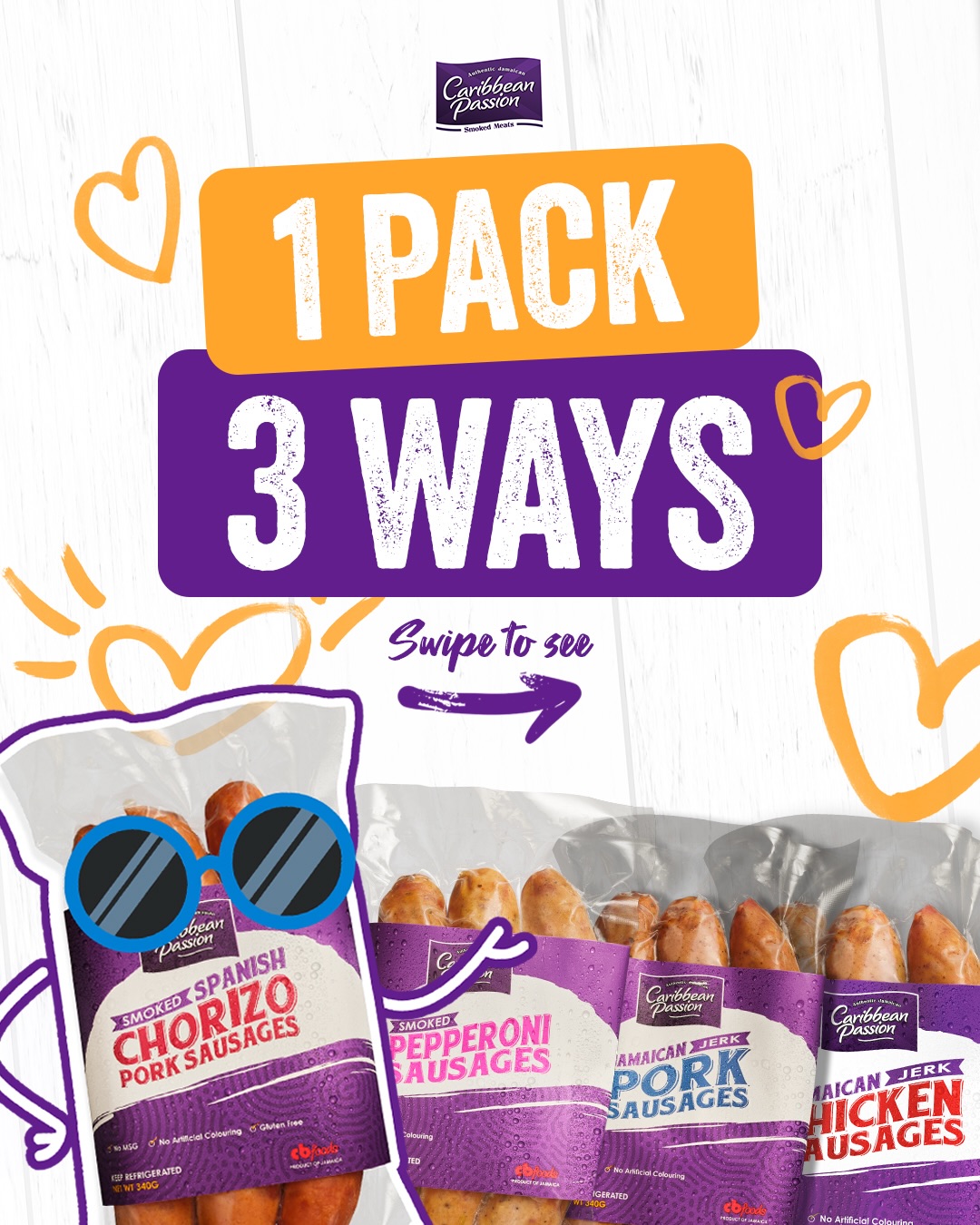 Caribbean Passion Facebook ad: One pack with NUFF Options!