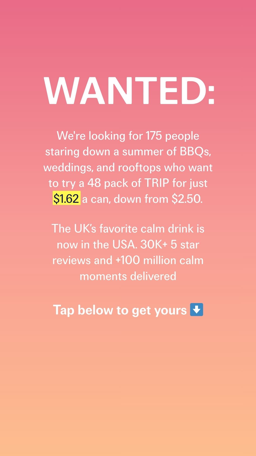 TRIP Facebook ad