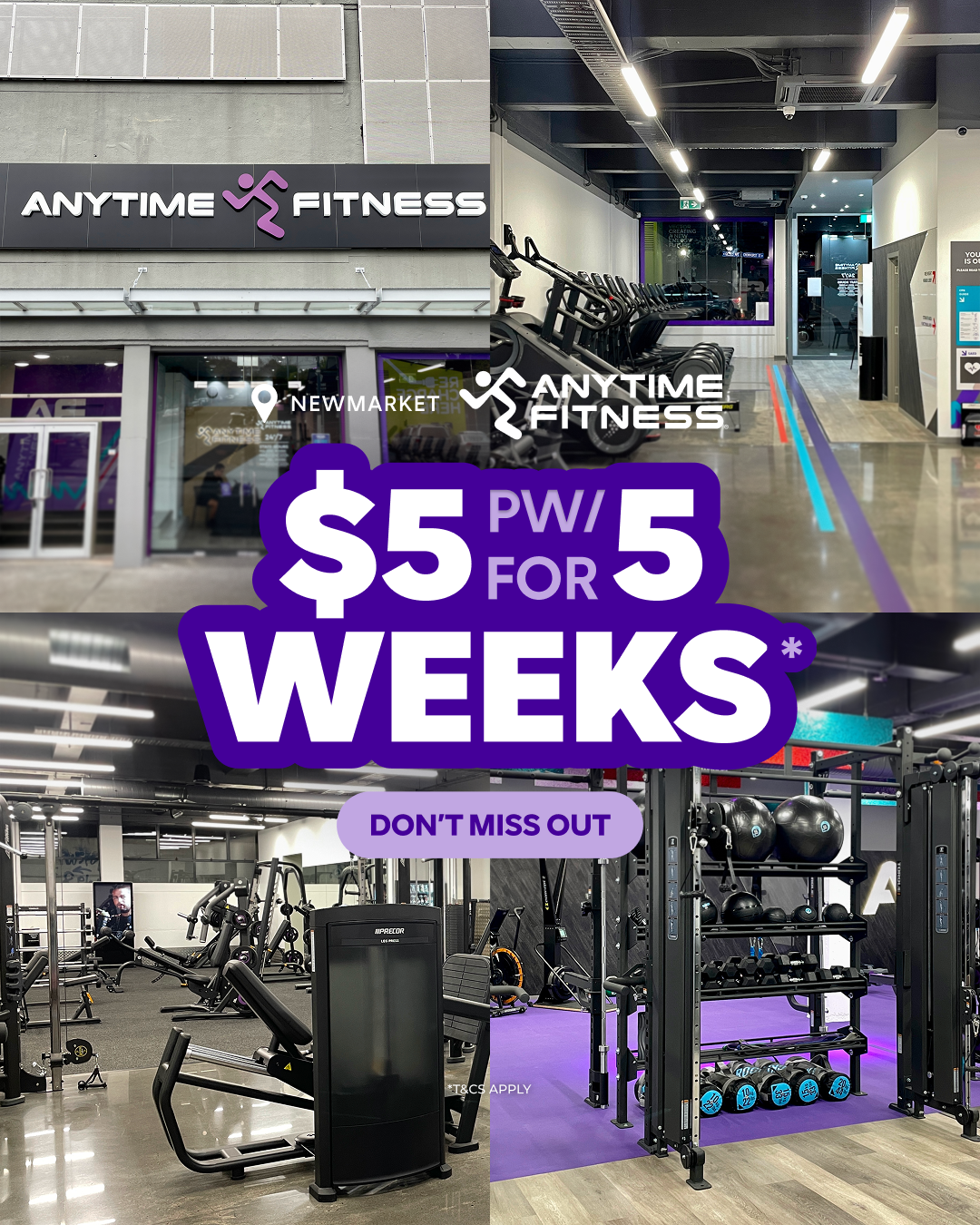 Anytime Fitness Newmarket Facebook ad