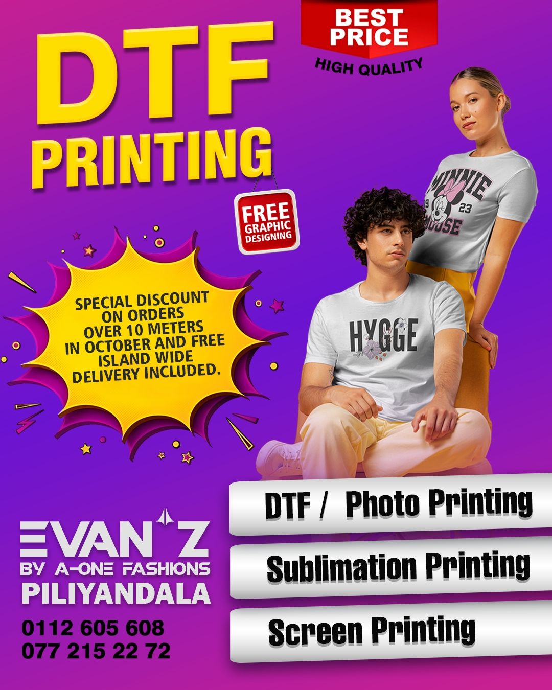 Evan'z Facebook ad: Turn Your Ideas into Stunning Prints!