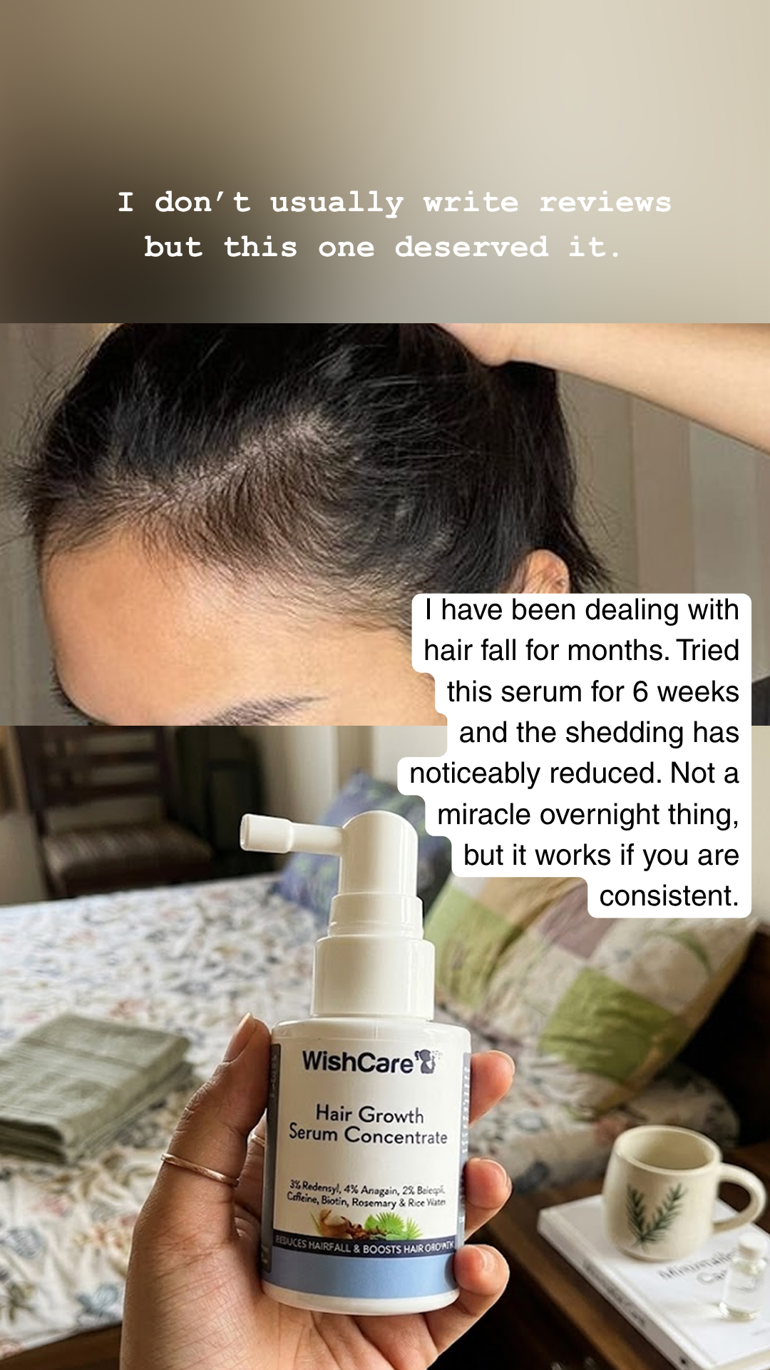 Skincare By Sejal Facebook ad: Magical hair growth serum for my hair growth…