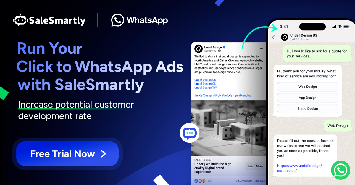 SaleSmartly Facebook ad