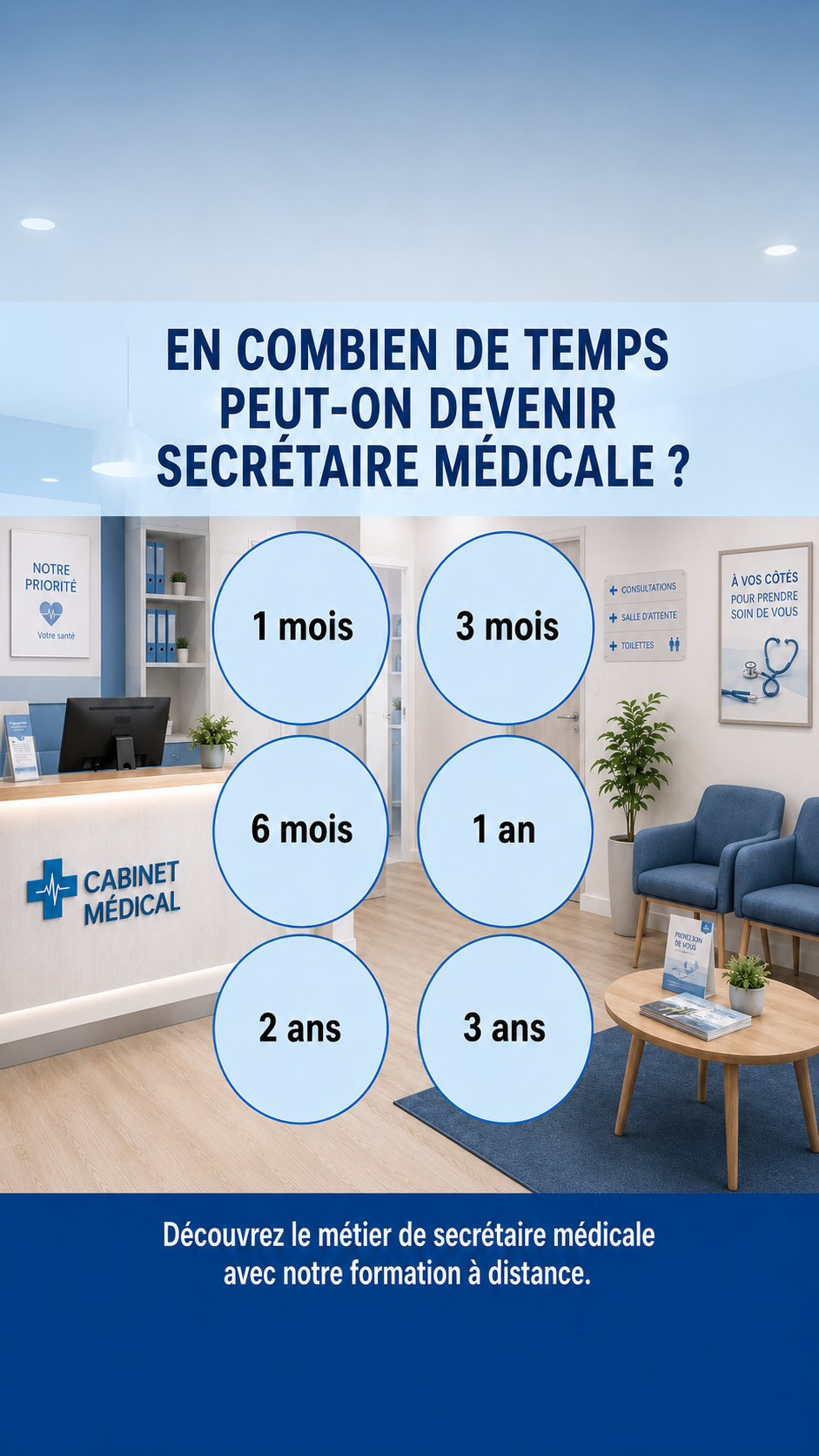 Centre Européen de Formation Facebook ad: Devenez Secrétaire Médicale grâce à notre formation à…