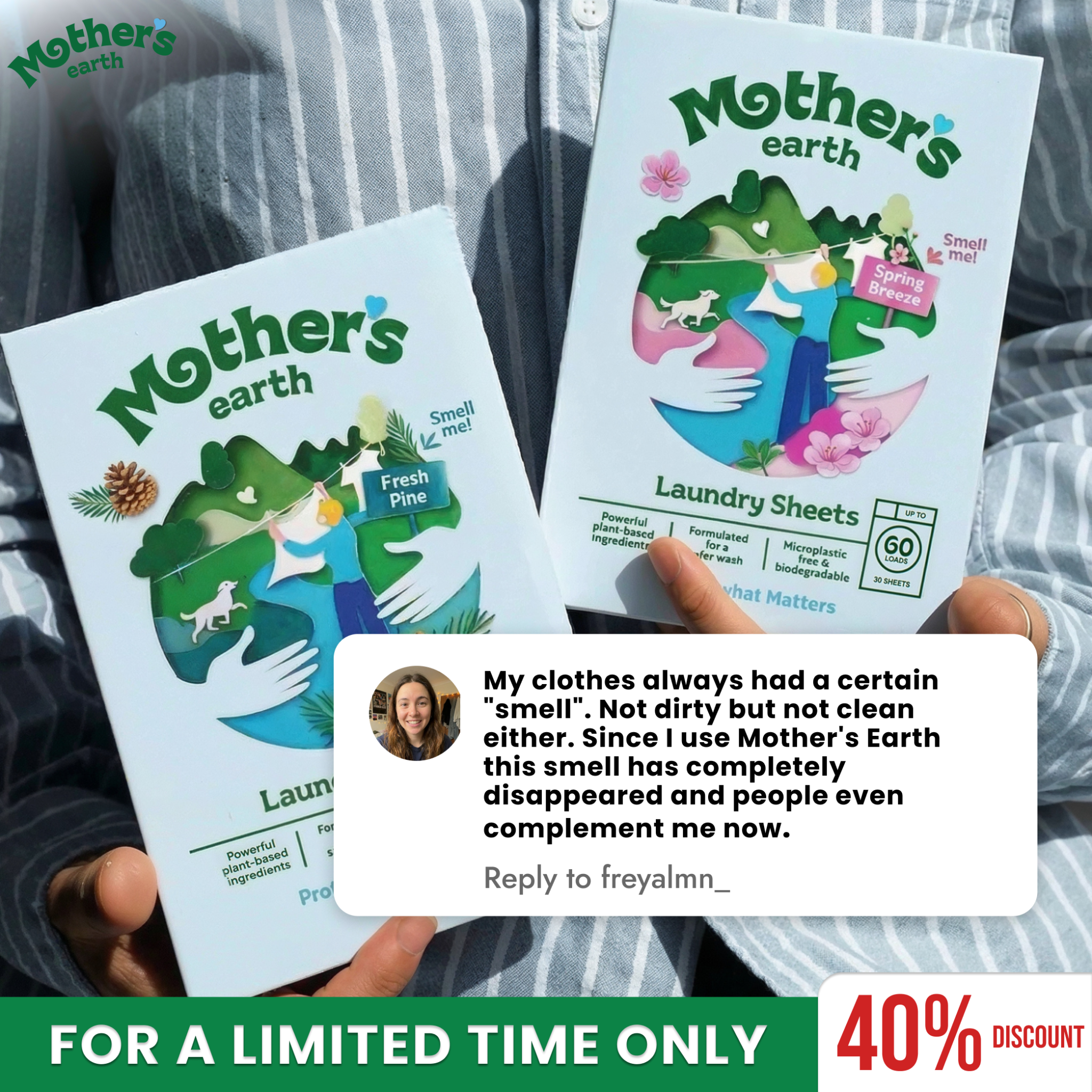 Mothers Earth Facebook ad