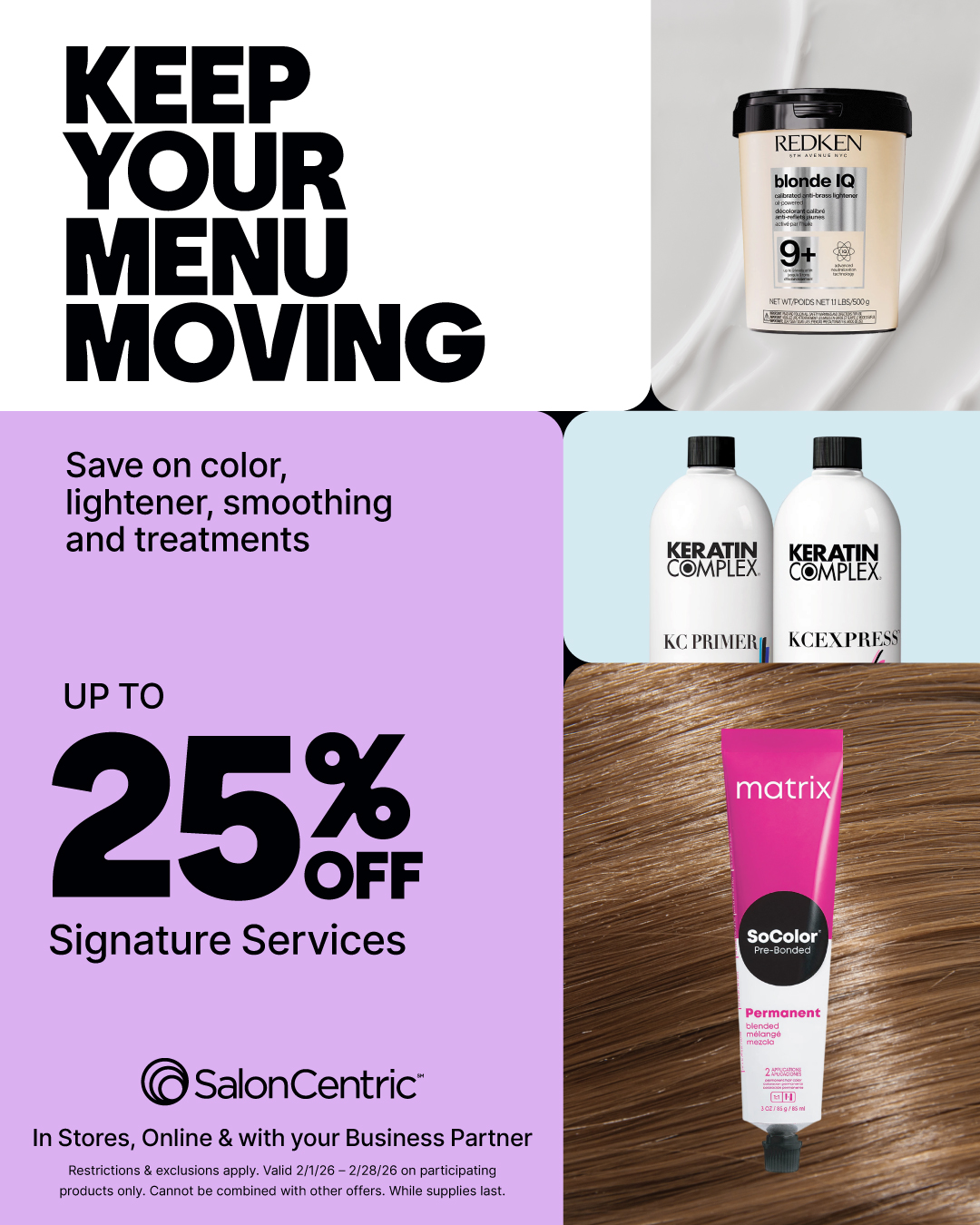 SalonCentric Facebook ad from Jan 31, 2026