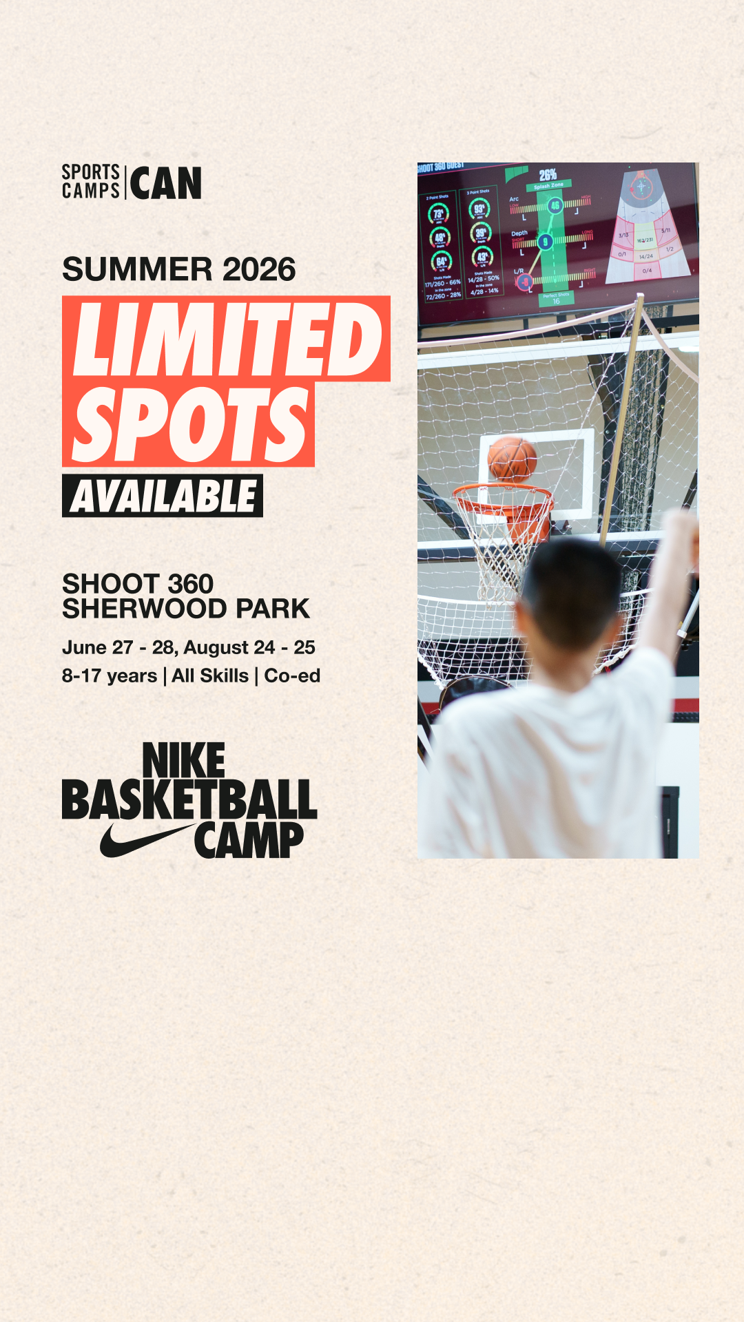 Nike Sports Camps Canada Facebook ad