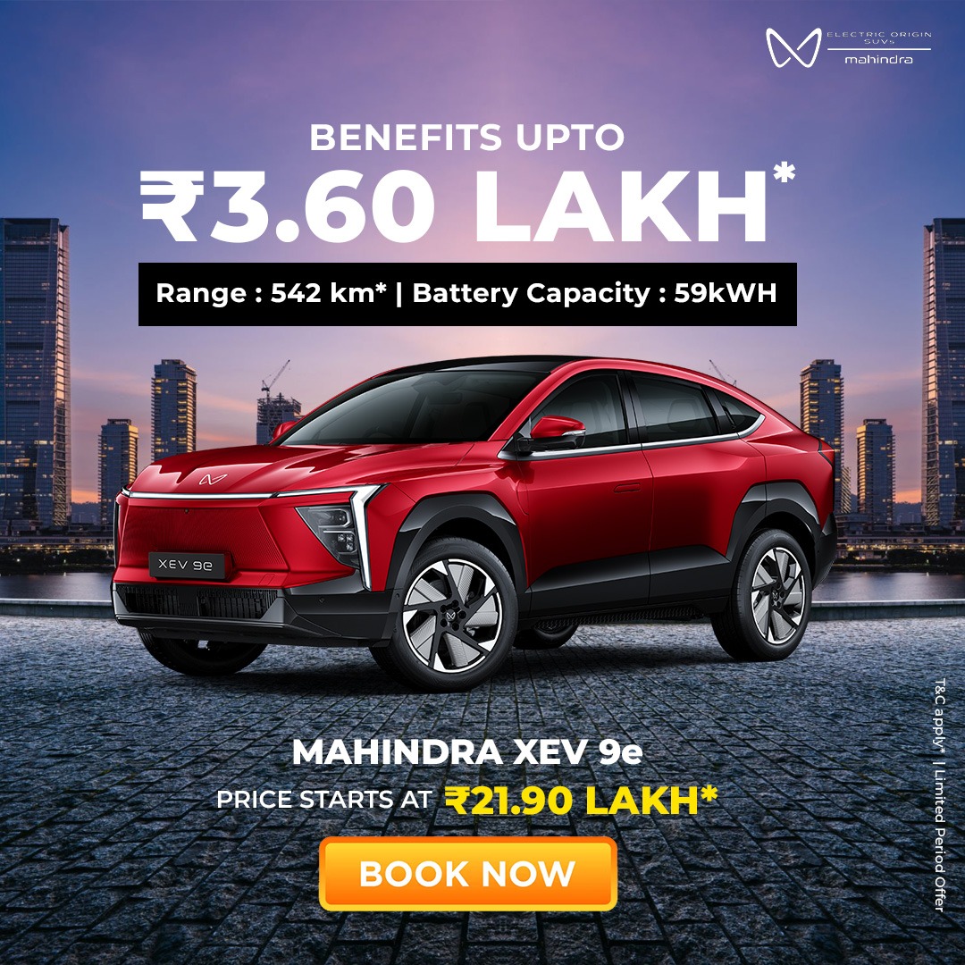 CarPortal India Facebook ad: The future of electric SUVs is here.