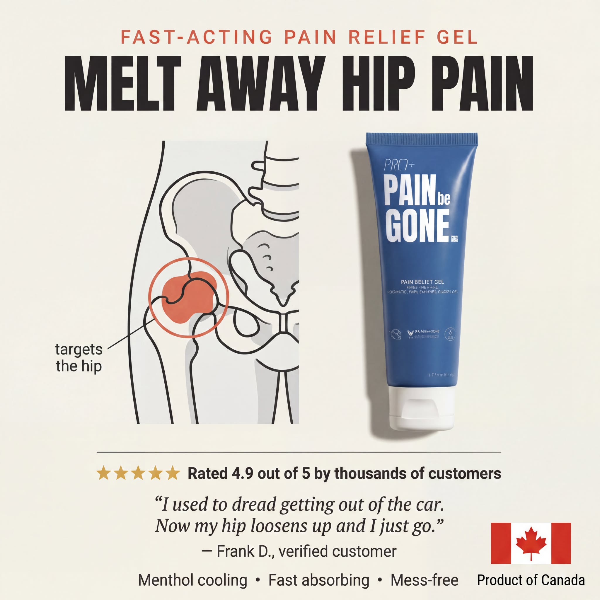Pain Be Gone Pro Facebook ad