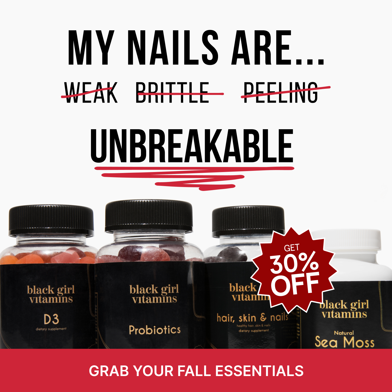 Black Girl Vitamins Facebook ad