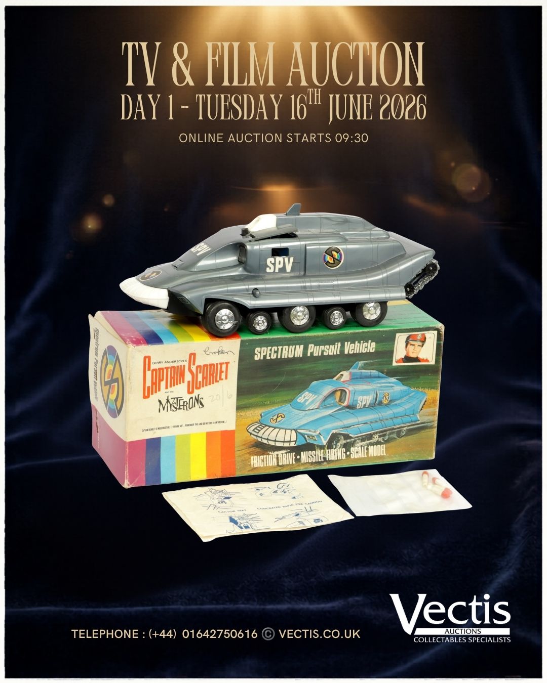 Vectis Toy and Collectables Auctions Facebook ad: Vectis Auctions | TV & Film Day 1