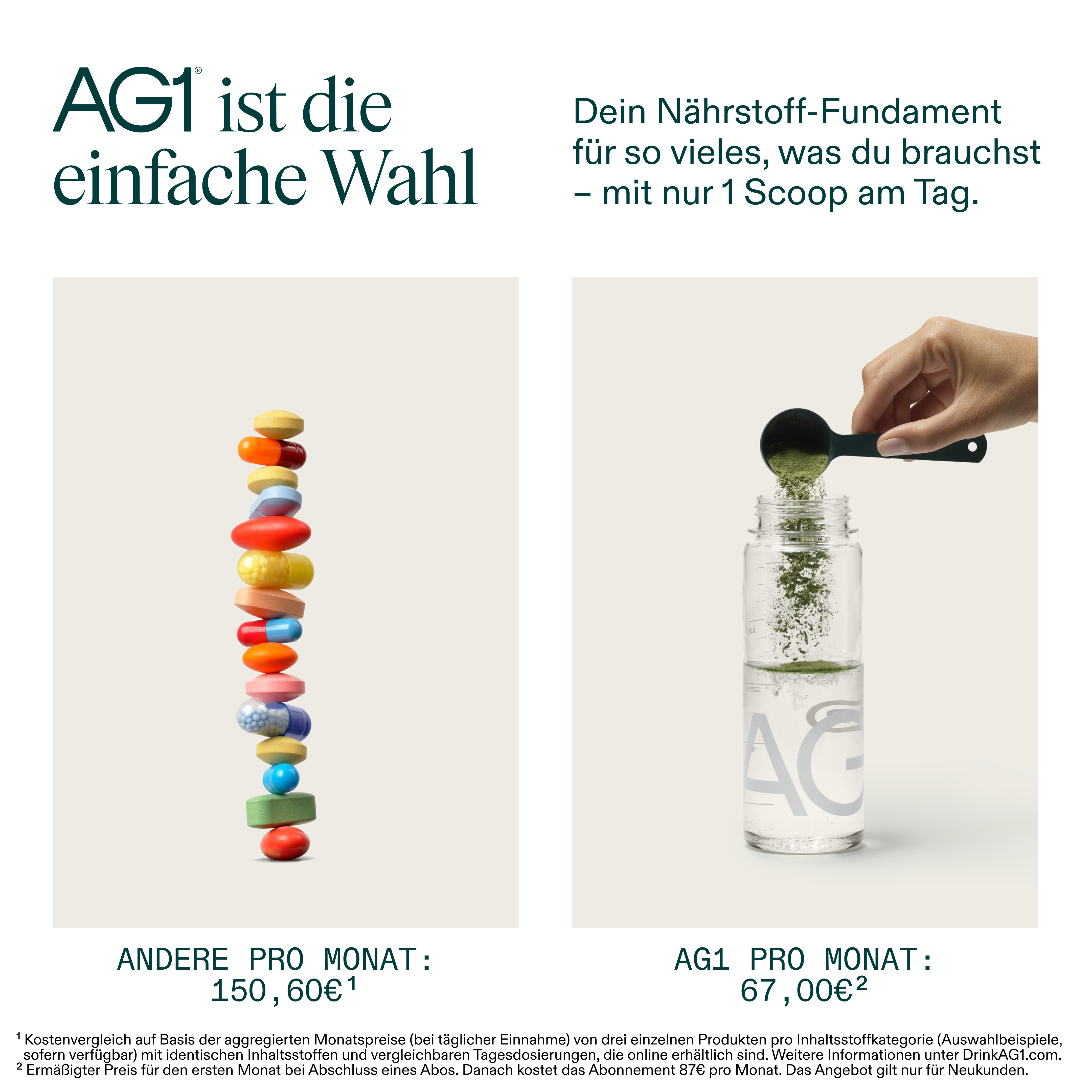 AG1 Deutschland Facebook ad