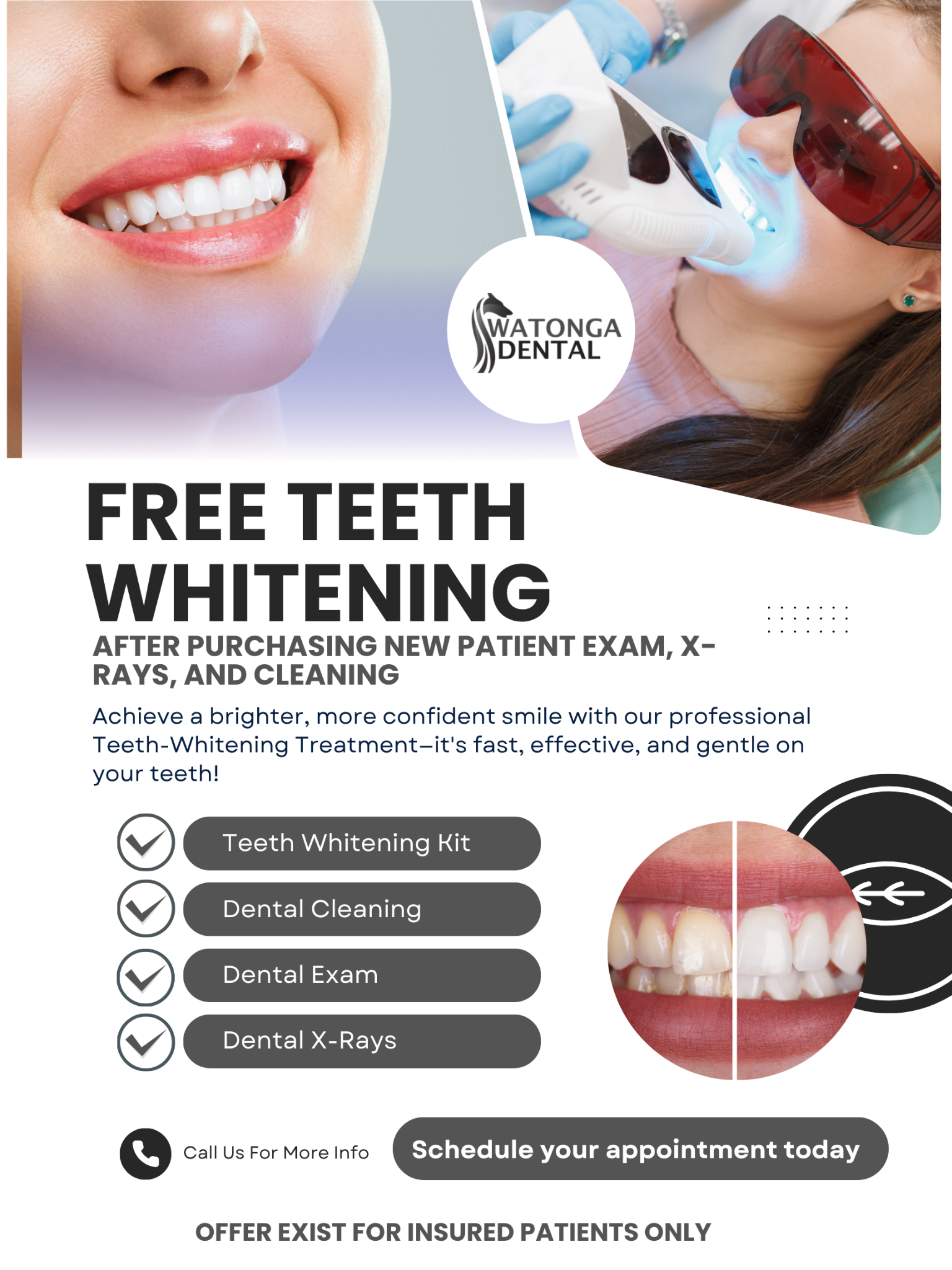 Watonga Dental Facebook ad: Your smile deserves the best. Experience a premium dental…