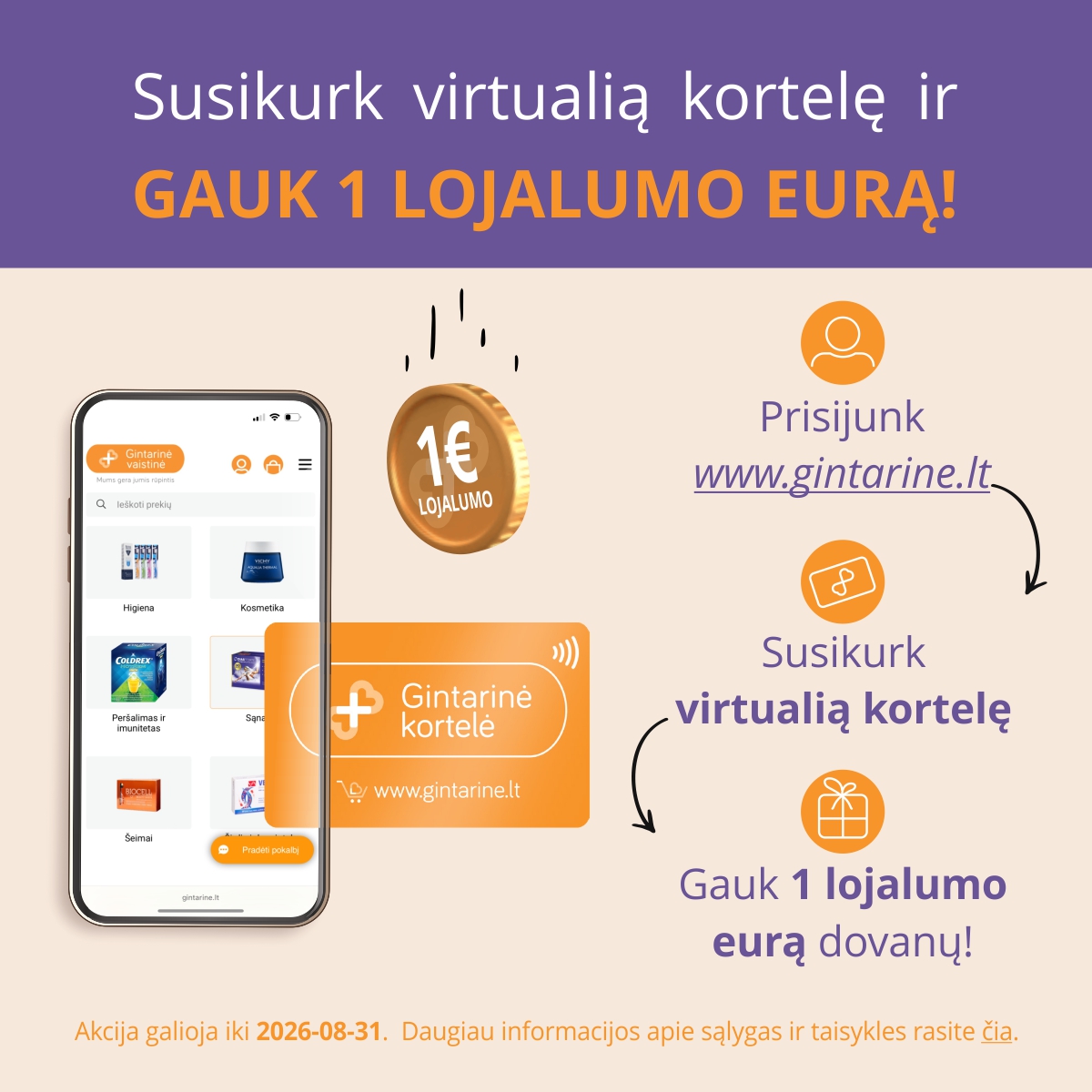 Gintarinė Vaistinė Facebook ad