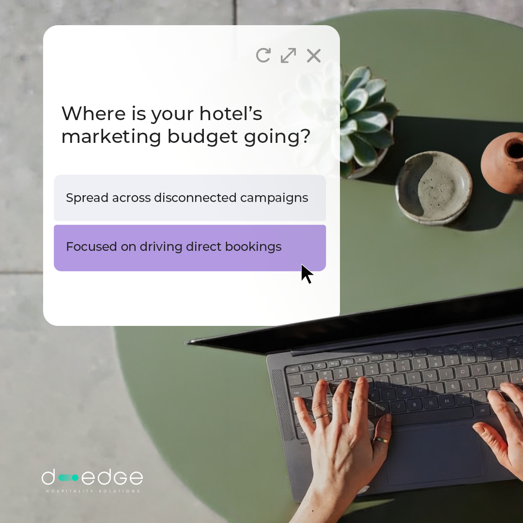 D-EDGE Hospitality Solutions Facebook ad from Aug 5, 2026