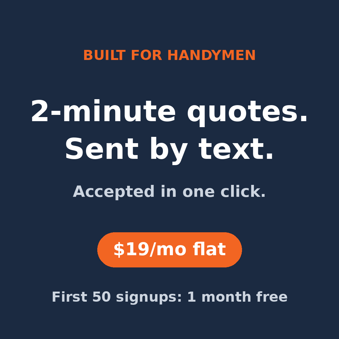 HandyQuote Facebook ad