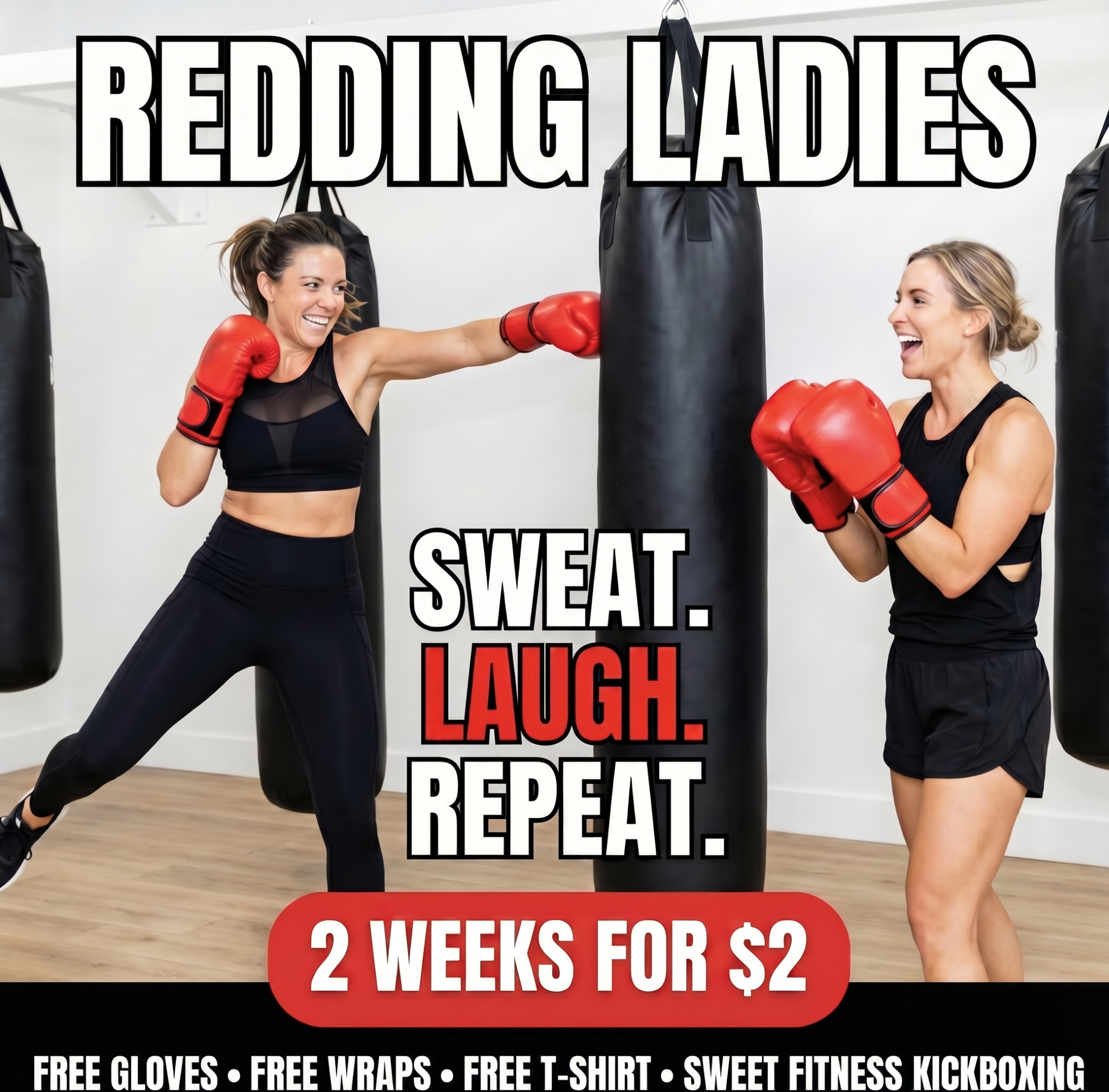 Sweet Fitness Kickboxing - Redding Facebook ad