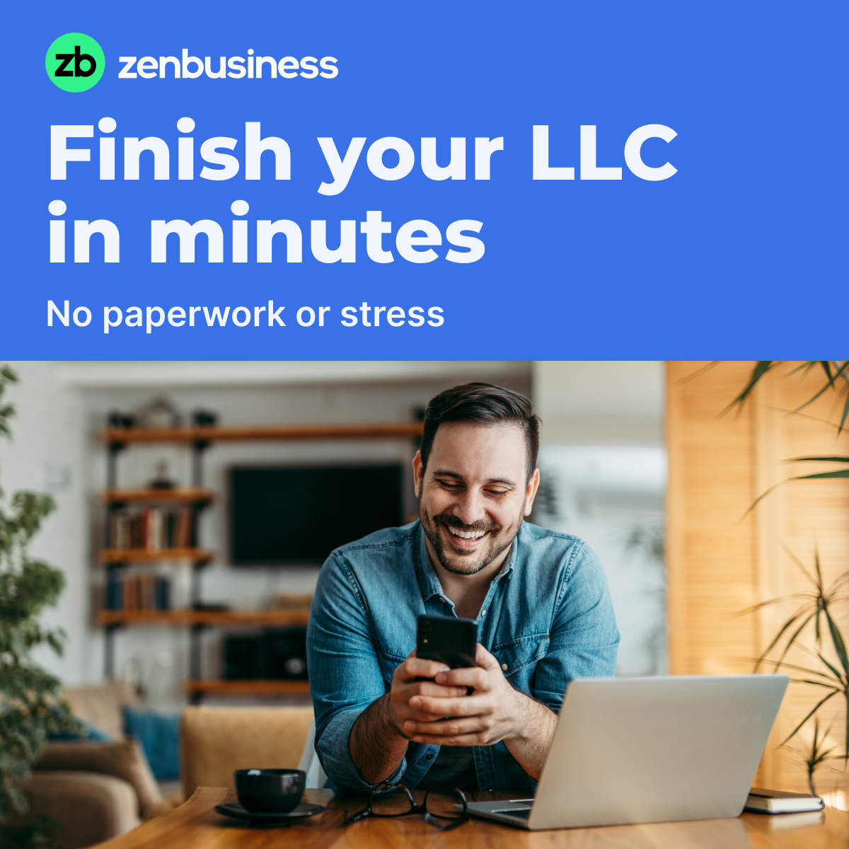 ZenBusiness Facebook ad