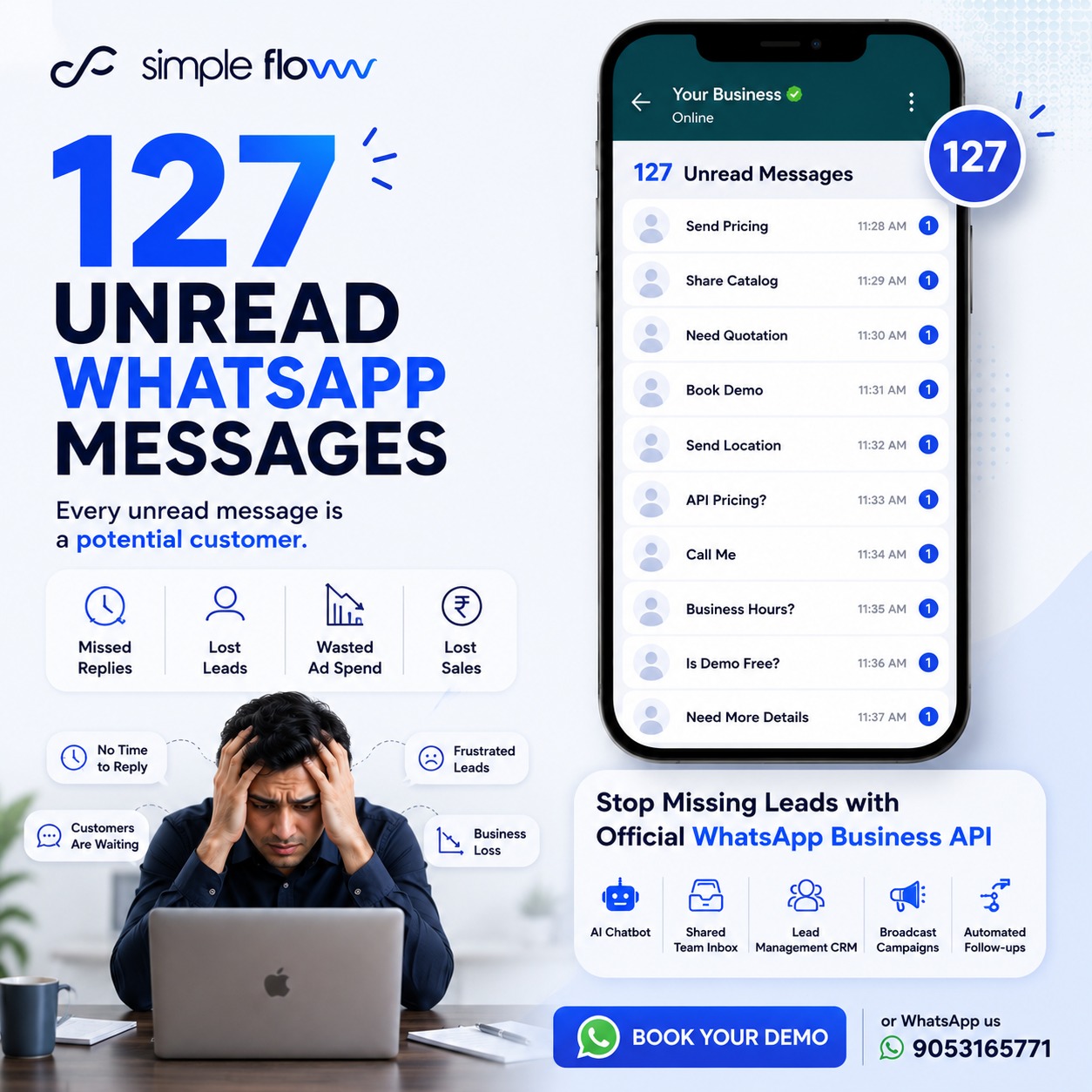 Abhinandan kumar Facebook ad: Build Your Own WhatsApp SaaS