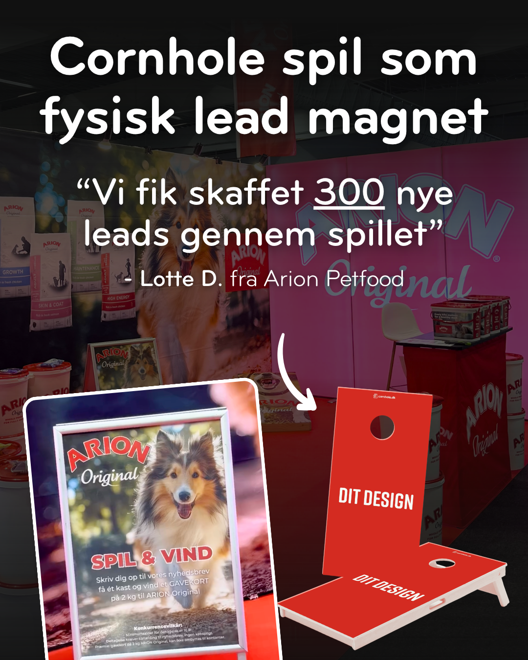 Cornhole.dk Facebook ad from Mar 26, 2026