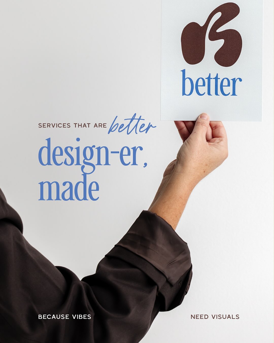 Better Together Studio Facebook ad: Services that are better, design-er made.