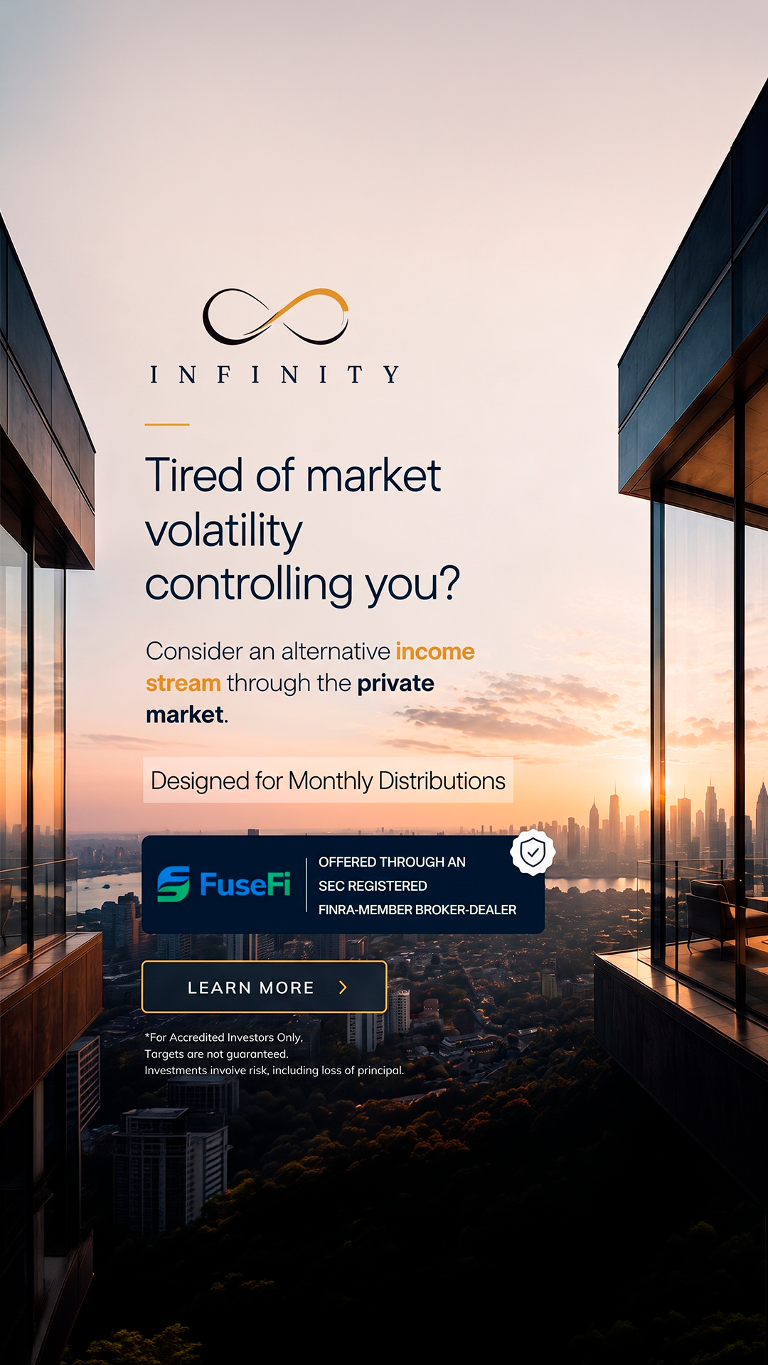 Infinity Income Strategy Facebook ad from Jul 14, 2026