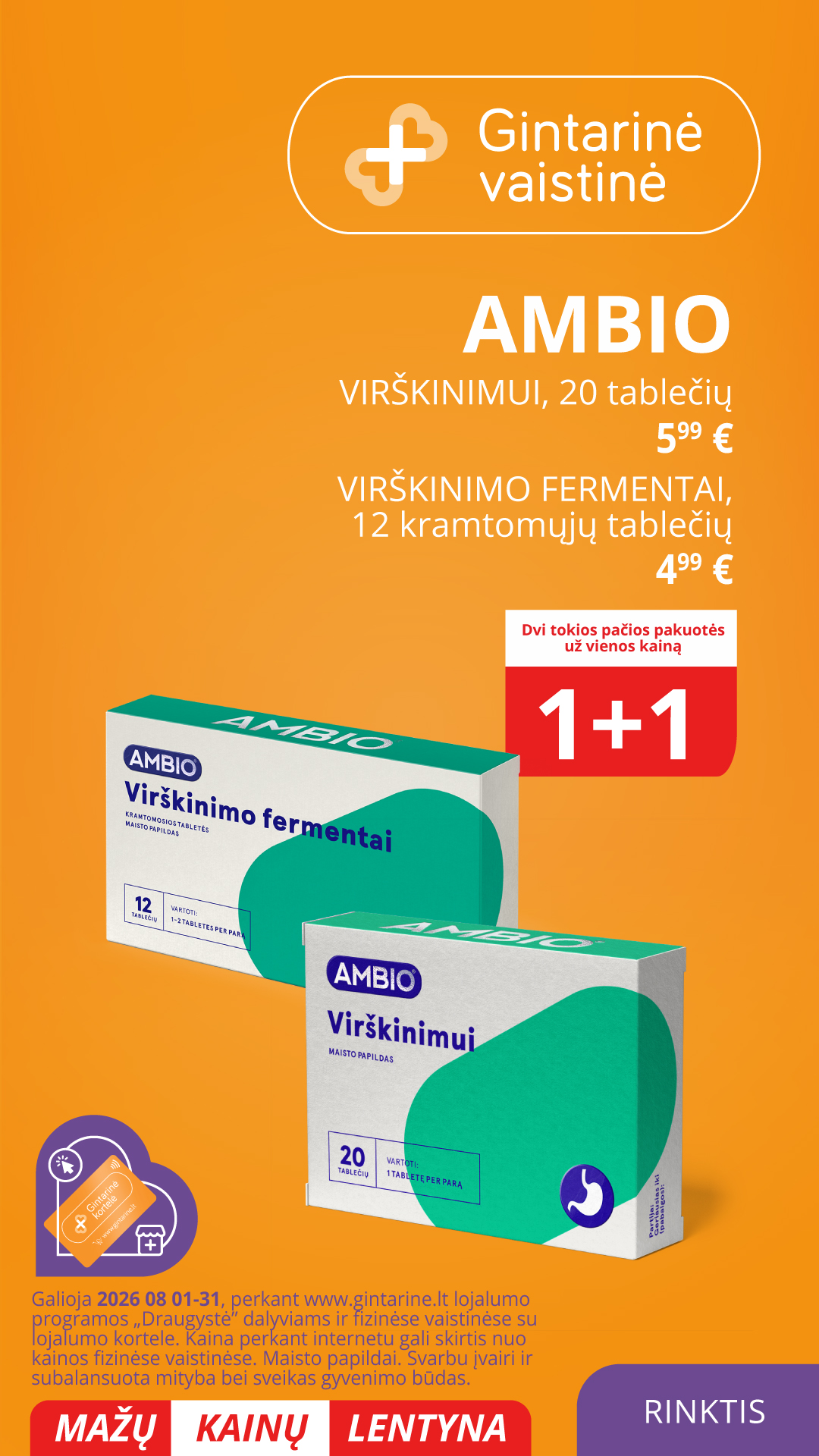 Gintarinė Vaistinė Facebook ad