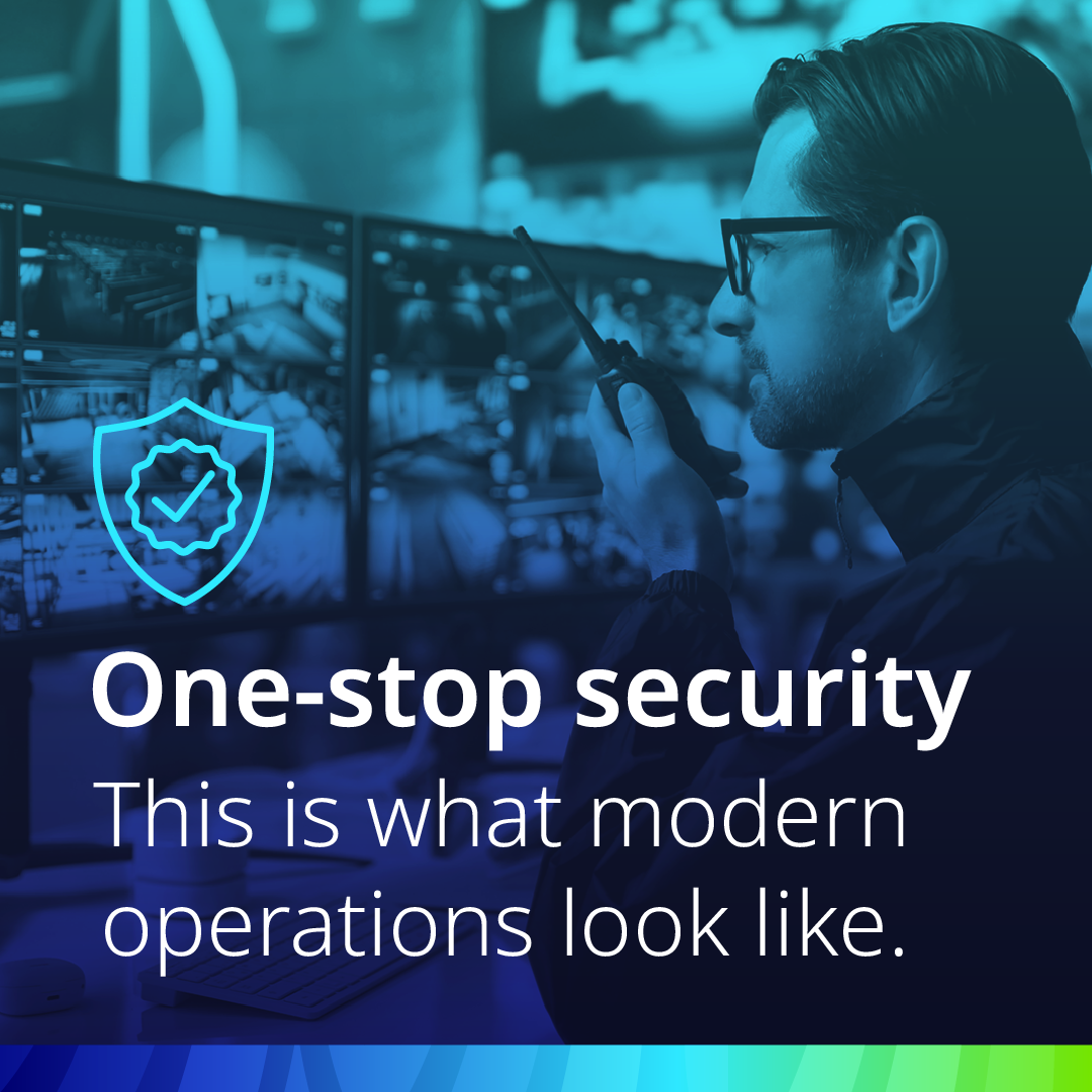 Johnson Controls Facebook ad: Simplify Security. Strengthen Control.