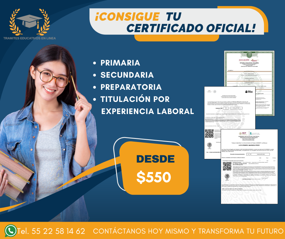 Tramites Educativos en Línea. Facebook ad: Chatea con nosotros