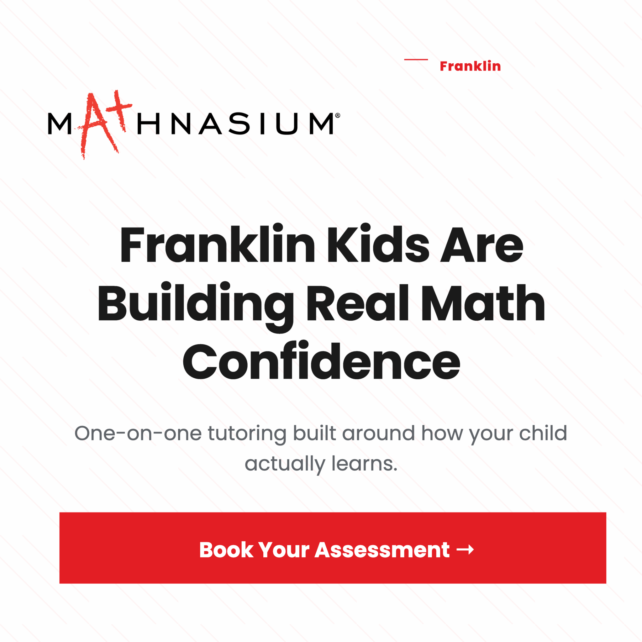 Mathnasium Facebook ad
