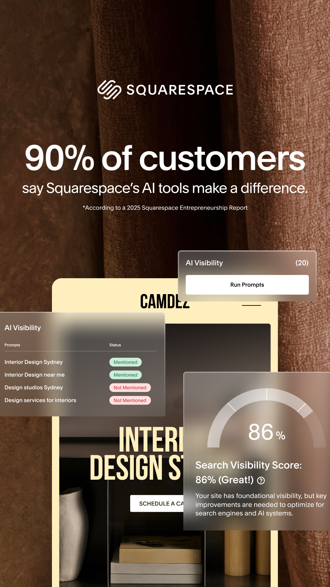 Squarespace Facebook ad