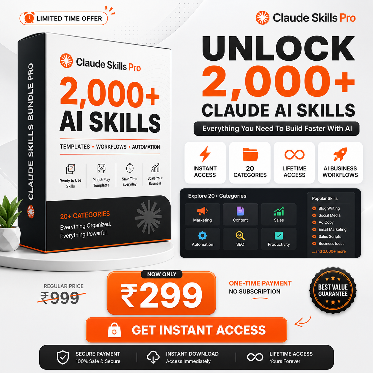 Bizboxpro Facebook ad: Turn Claude Into A Marketing Machine