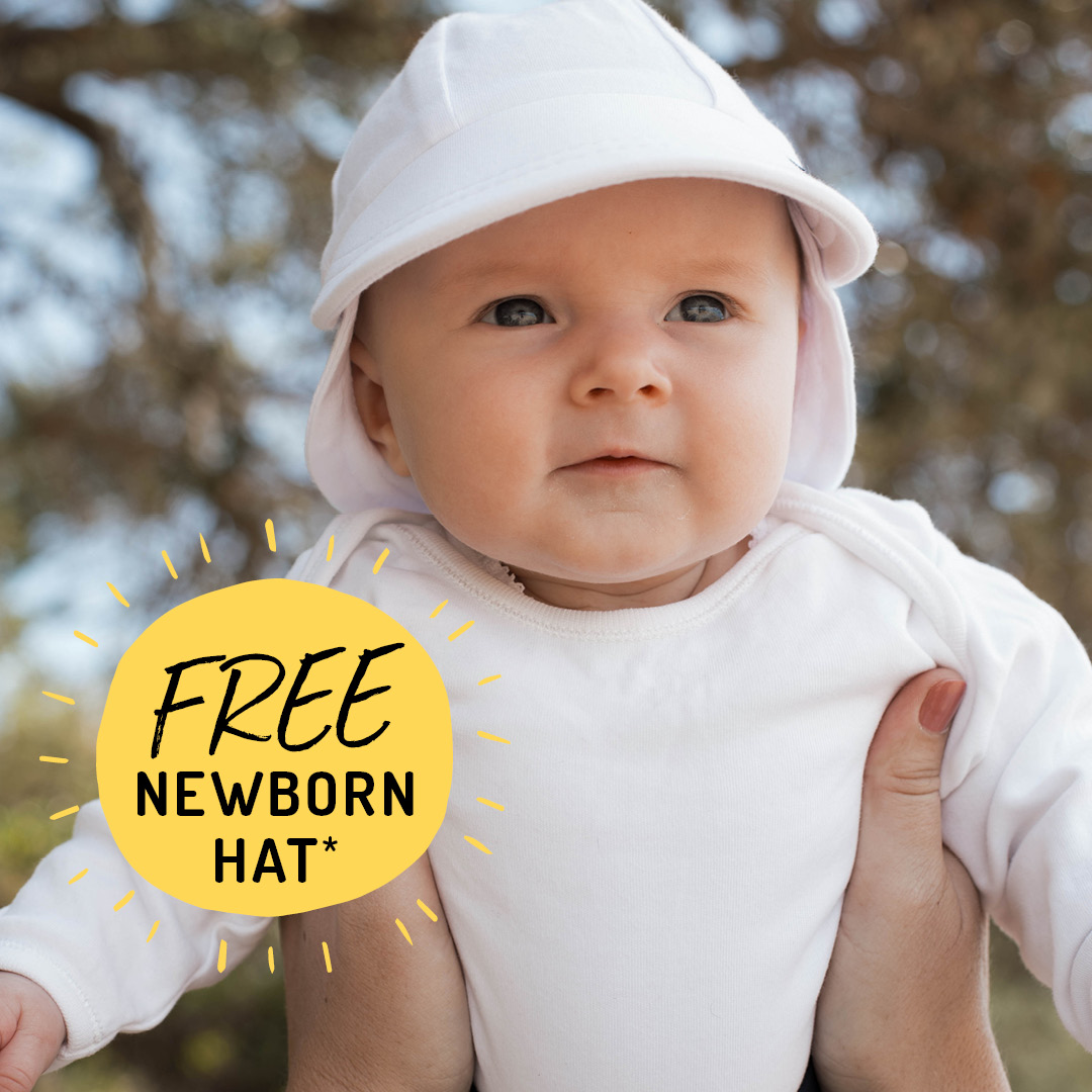 Bedhead Hats Facebook ad: Sun-Safe Start for Every Baby!