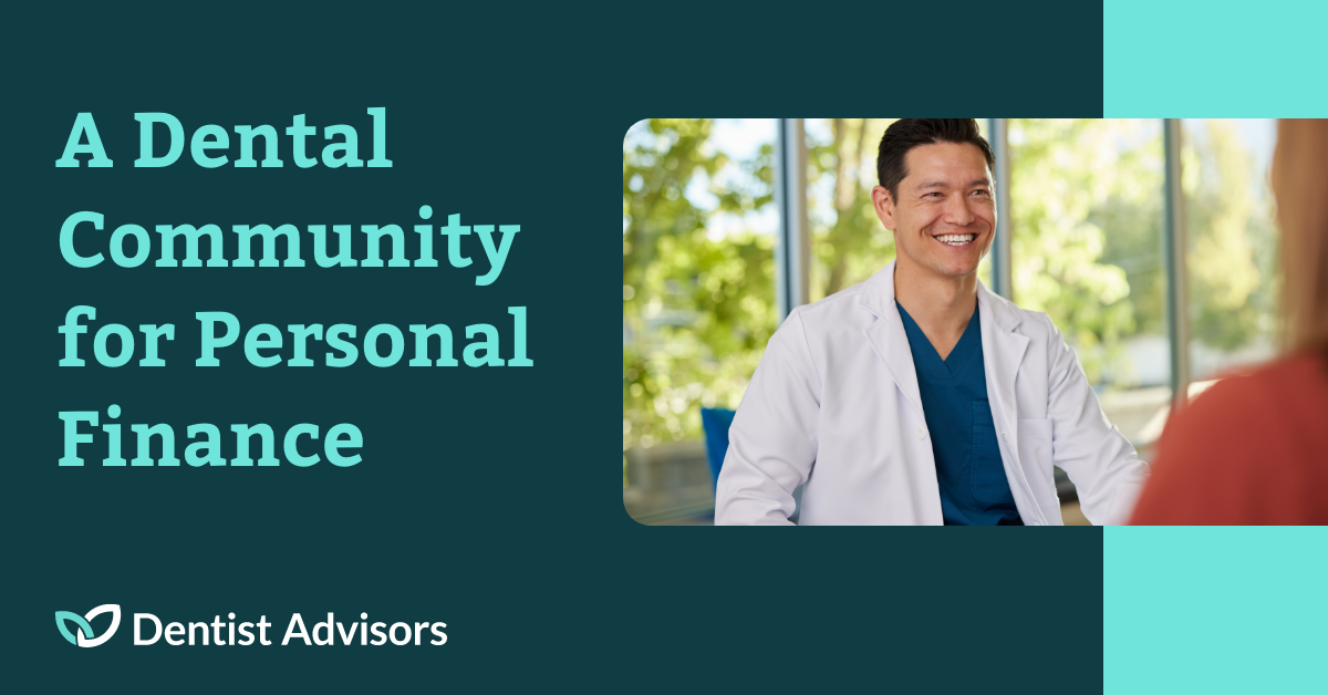 Dentist Advisors Facebook ad: Join The Dentist Money Facebook Group
