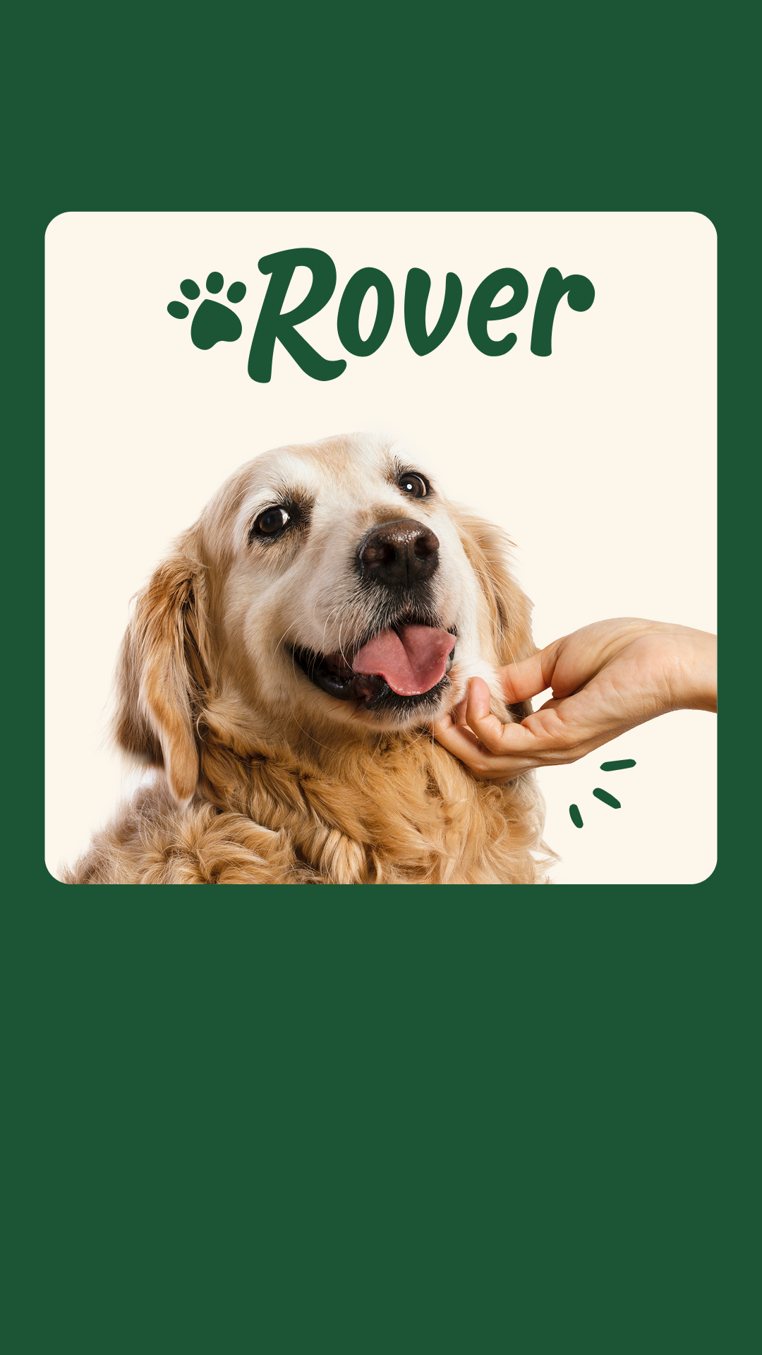 Rover.com Facebook ad: Traveling? Book pet care