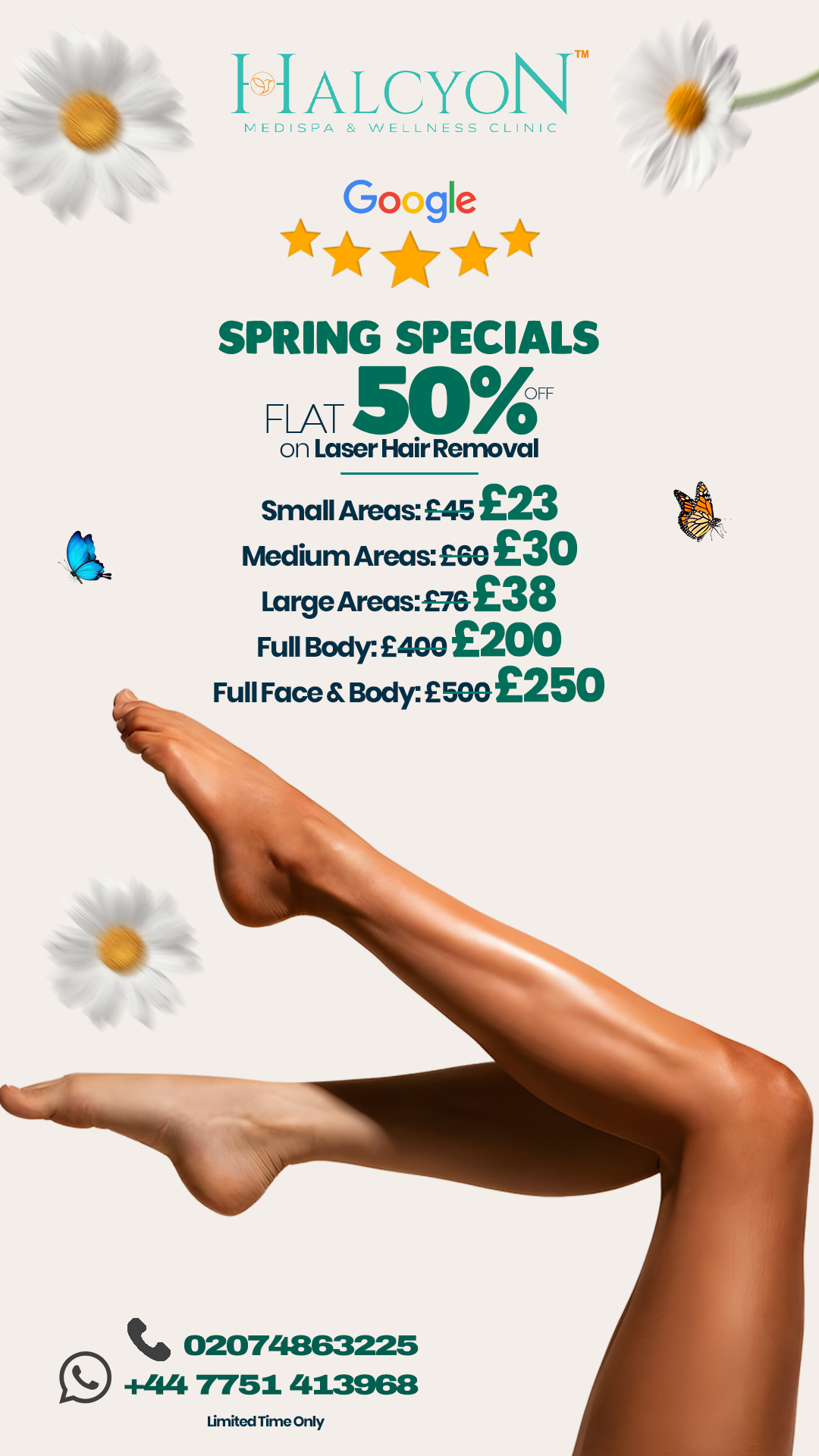 Halcyon Medispa and Wellness Clinic Facebook ad from Mar 31, 2026