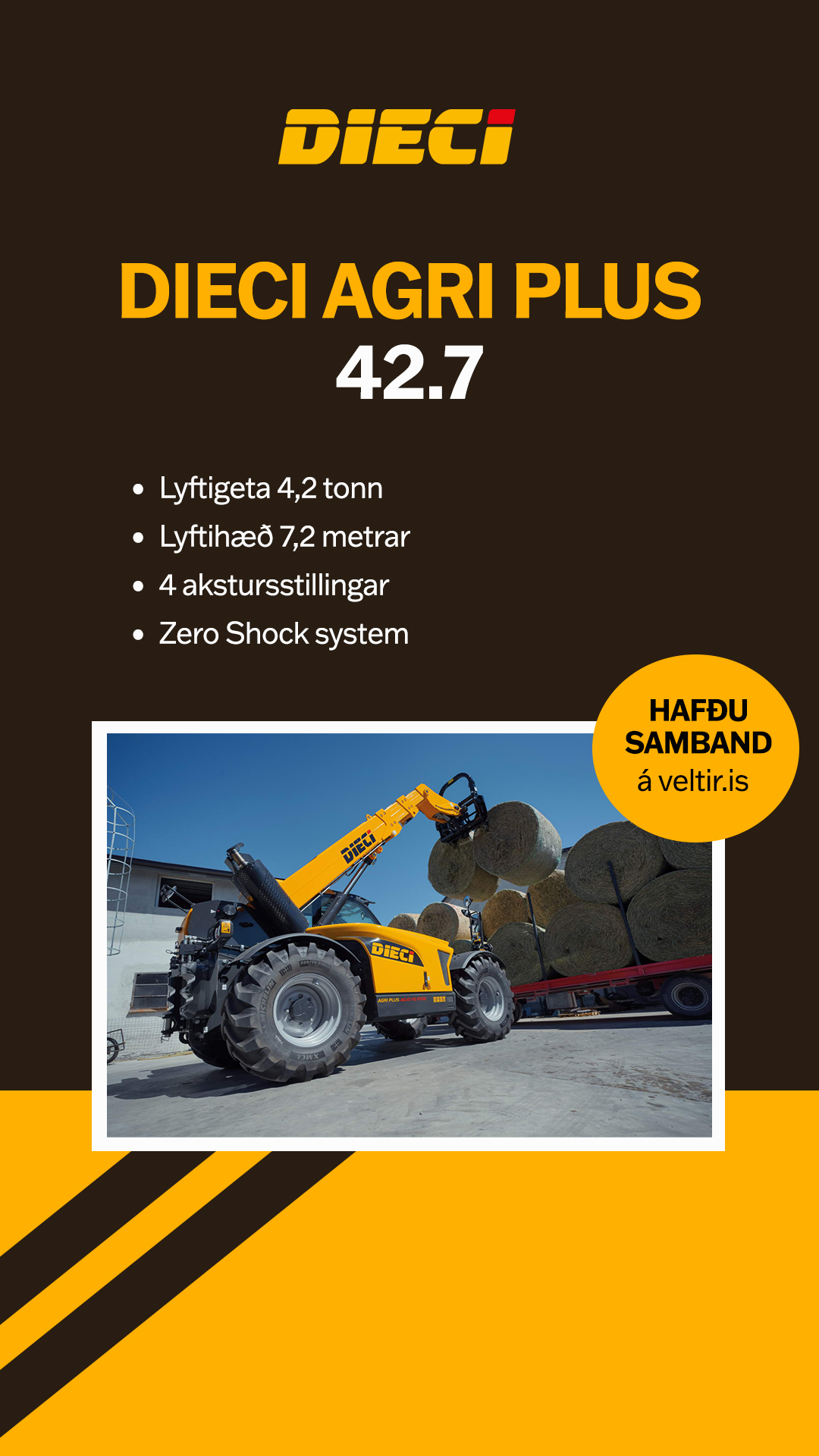Volvo atvinnutæki - Veltir Facebook ad
