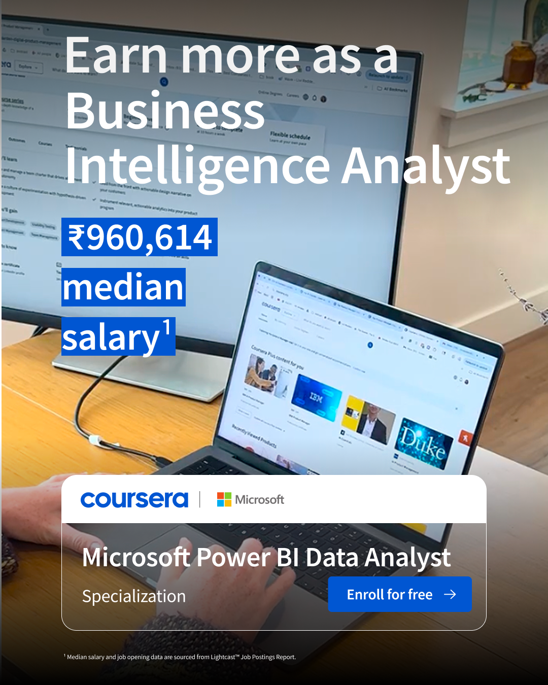 Coursera Facebook ad