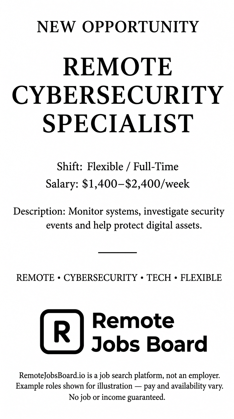 Remote Jobs Board - Work From Anywhere Facebook ad