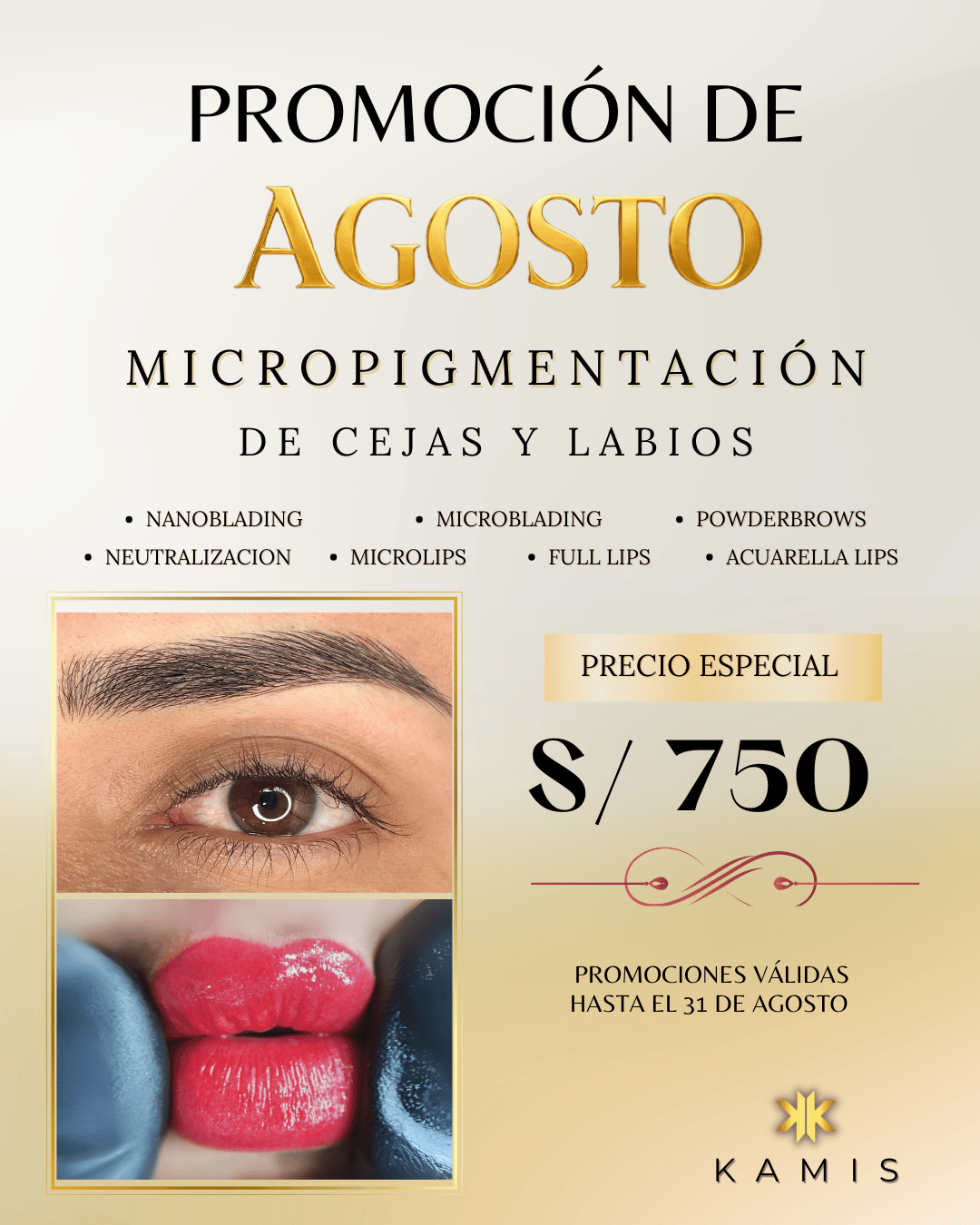 Kamis Beauty Studio Facebook ad: Este mayo, date el regalo que mereces!