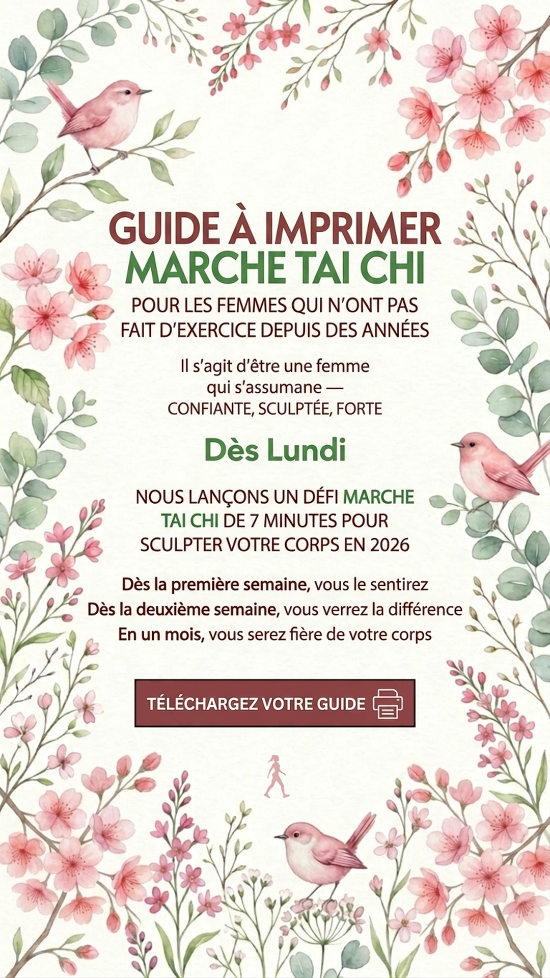 28 day walking challenge Facebook ad: Rejoignez-nous dès maintenant!