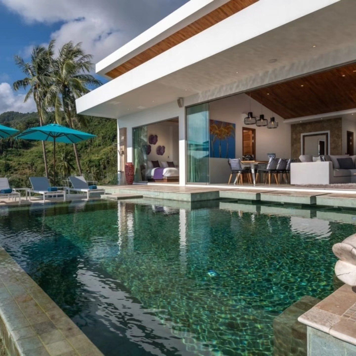 Mr Property Siam Facebook ad: At Villa Aruna, the day doesn't end when…
