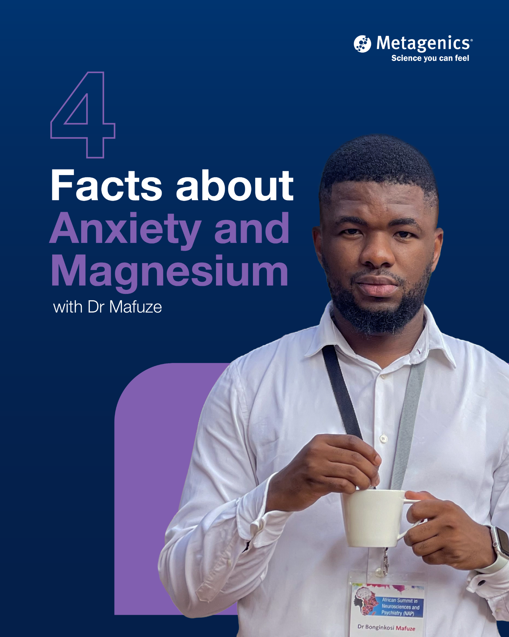 Amipro / Metagenics South Africa Facebook ad: Anxiety is in your head and it's in…