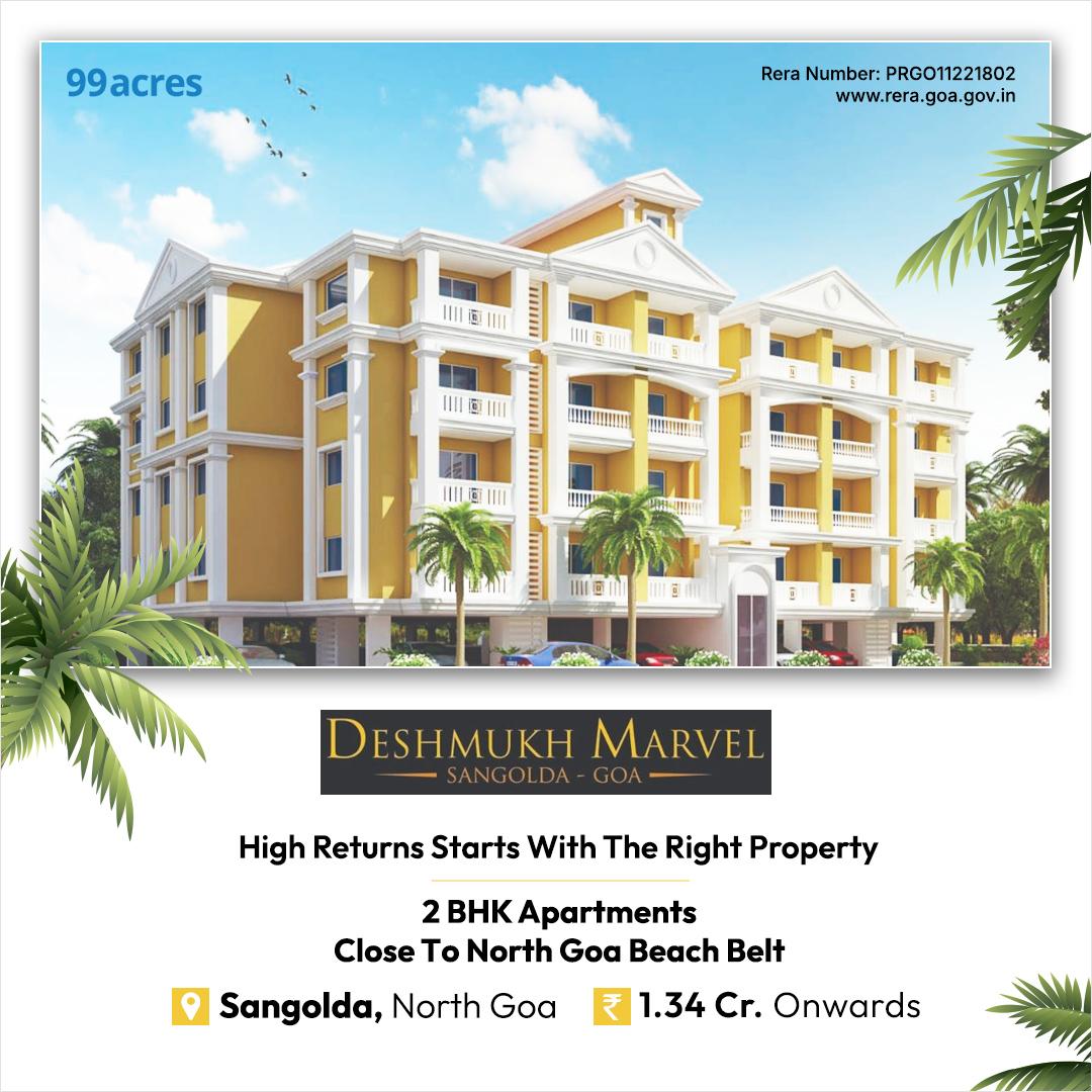 99acres Luxury Properties Facebook ad: 2 BHK Premium Apartments