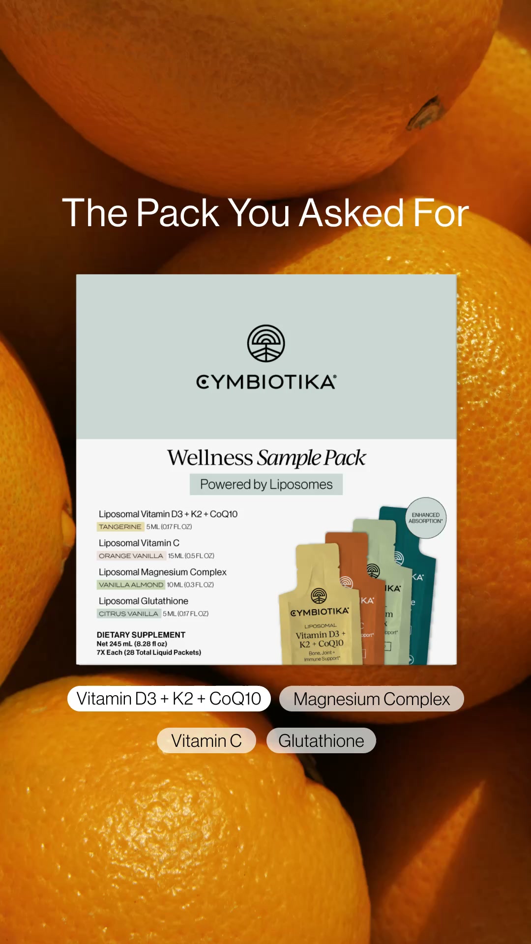 Cymbiotika Facebook ad: Find Your Favorite