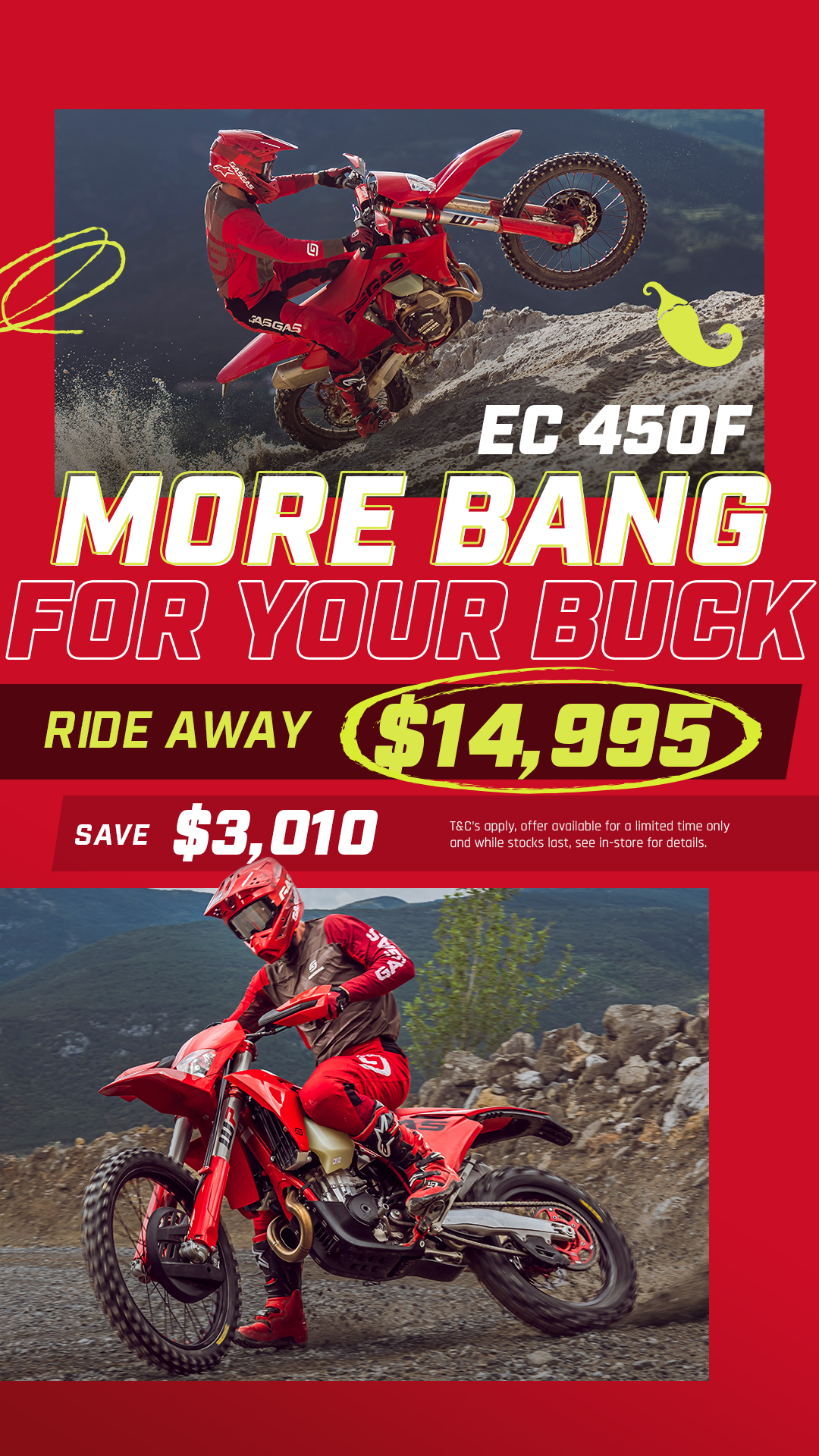 GASGAS Australia Facebook ad from Mar 31, 2026