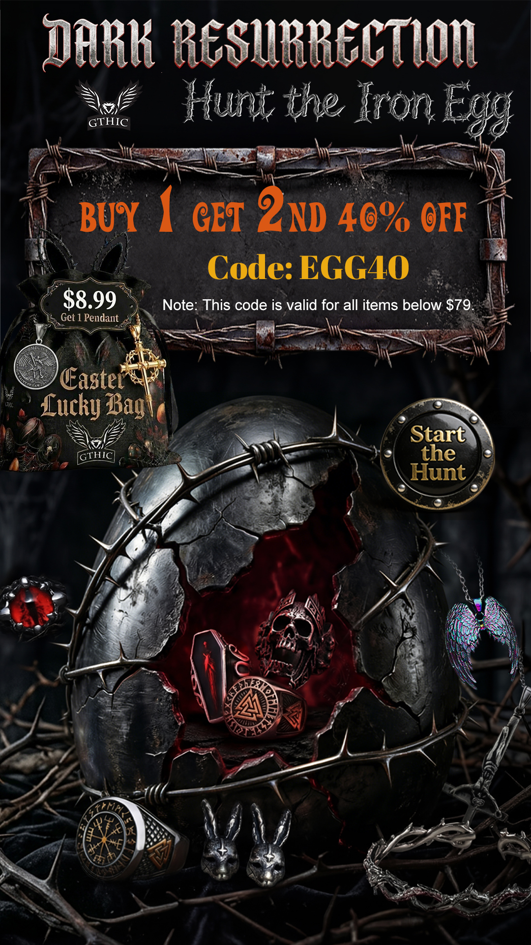 Gthic Facebook ad