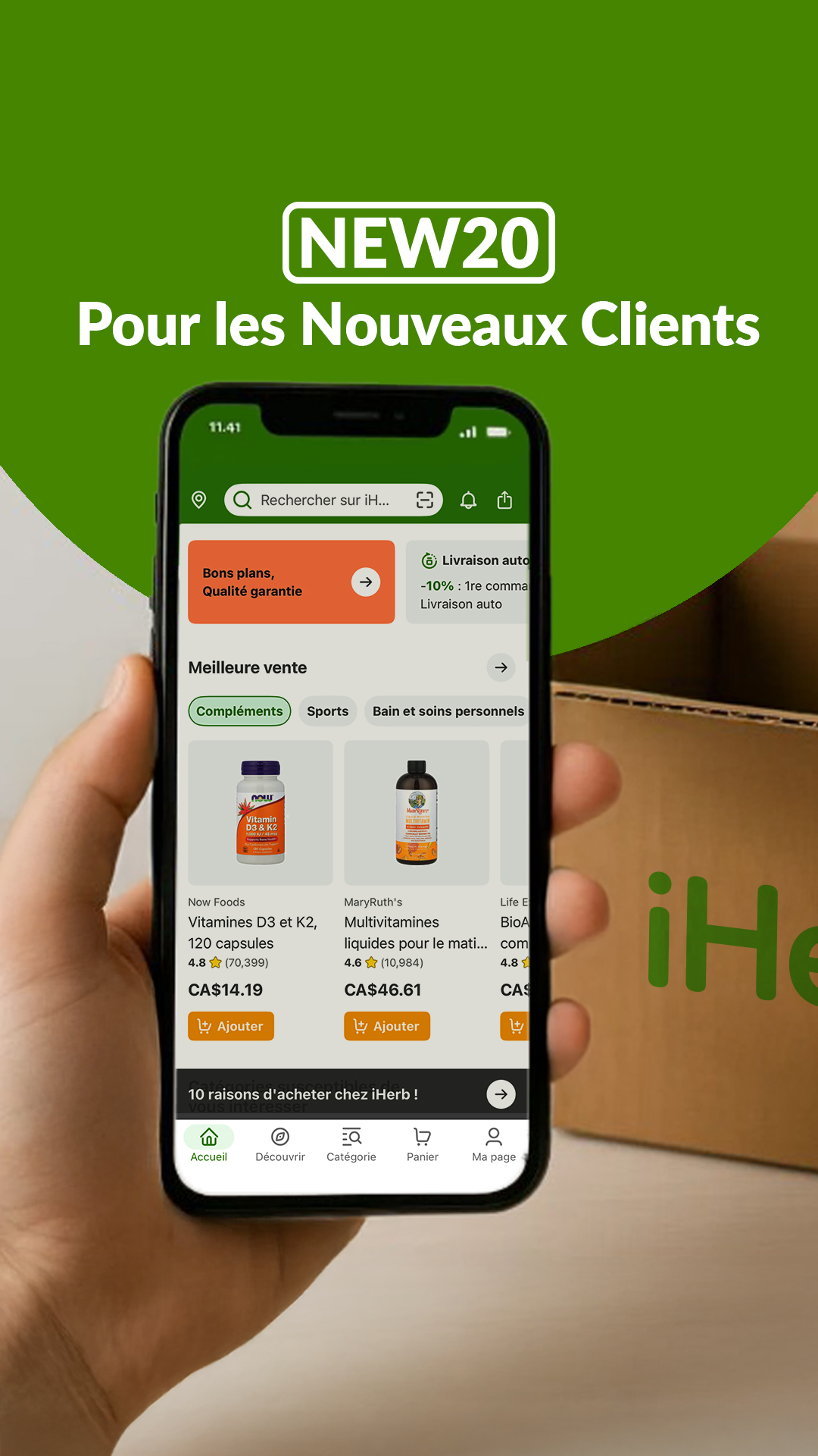 iHerb.com French Facebook ad