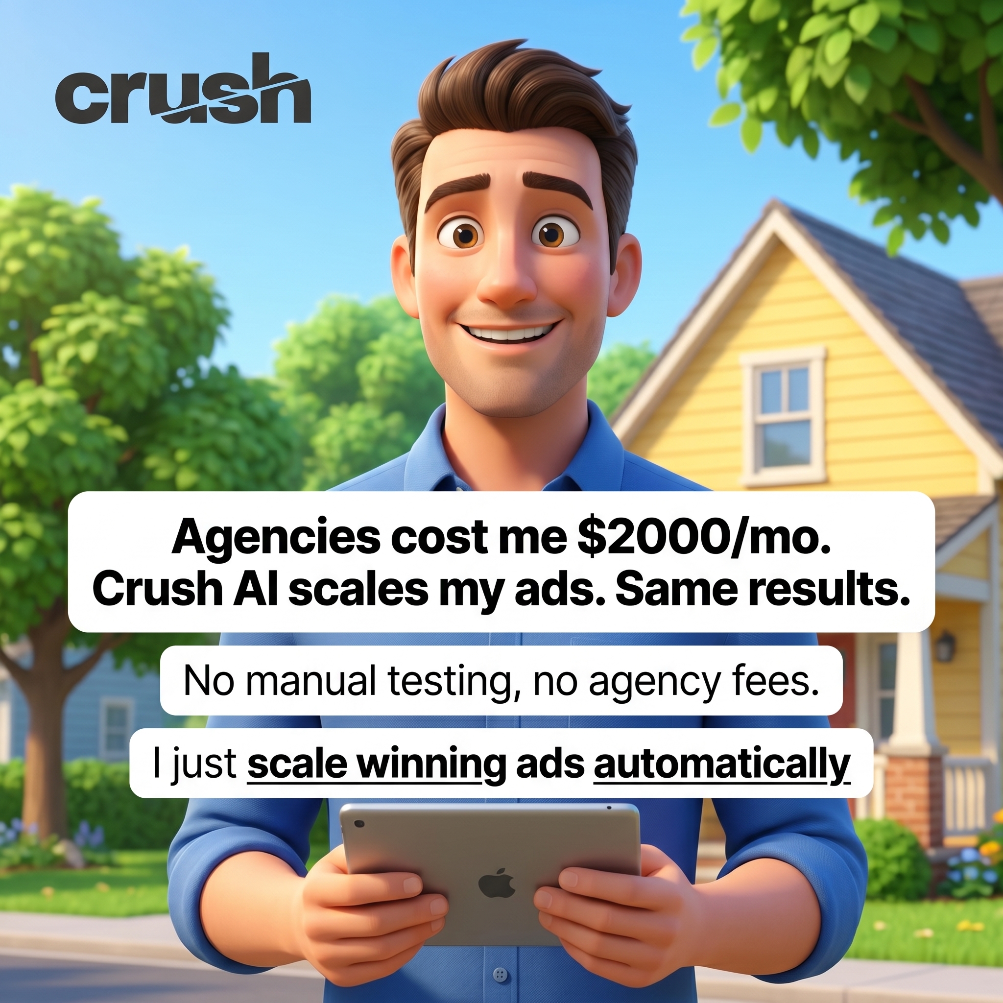trycrush.ai Facebook ad