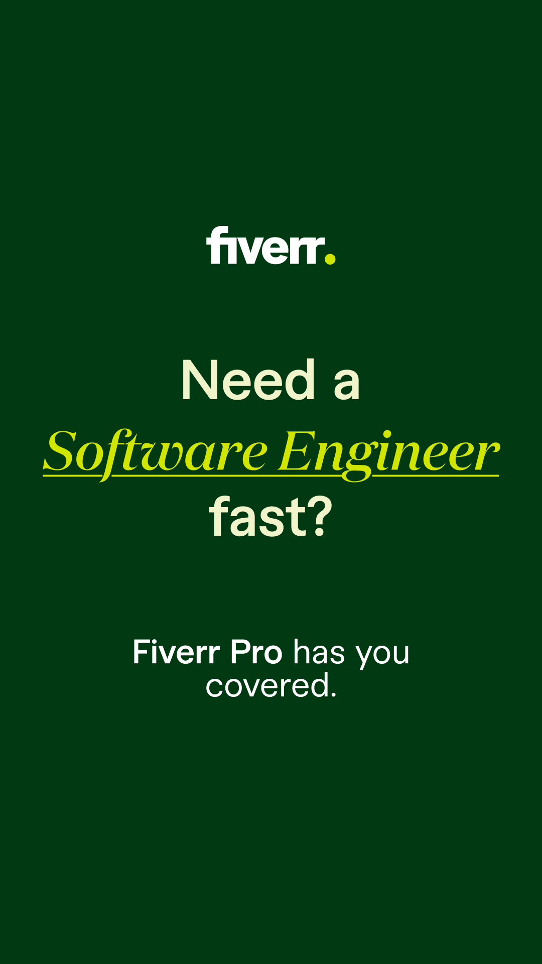 Fiverr Facebook ad